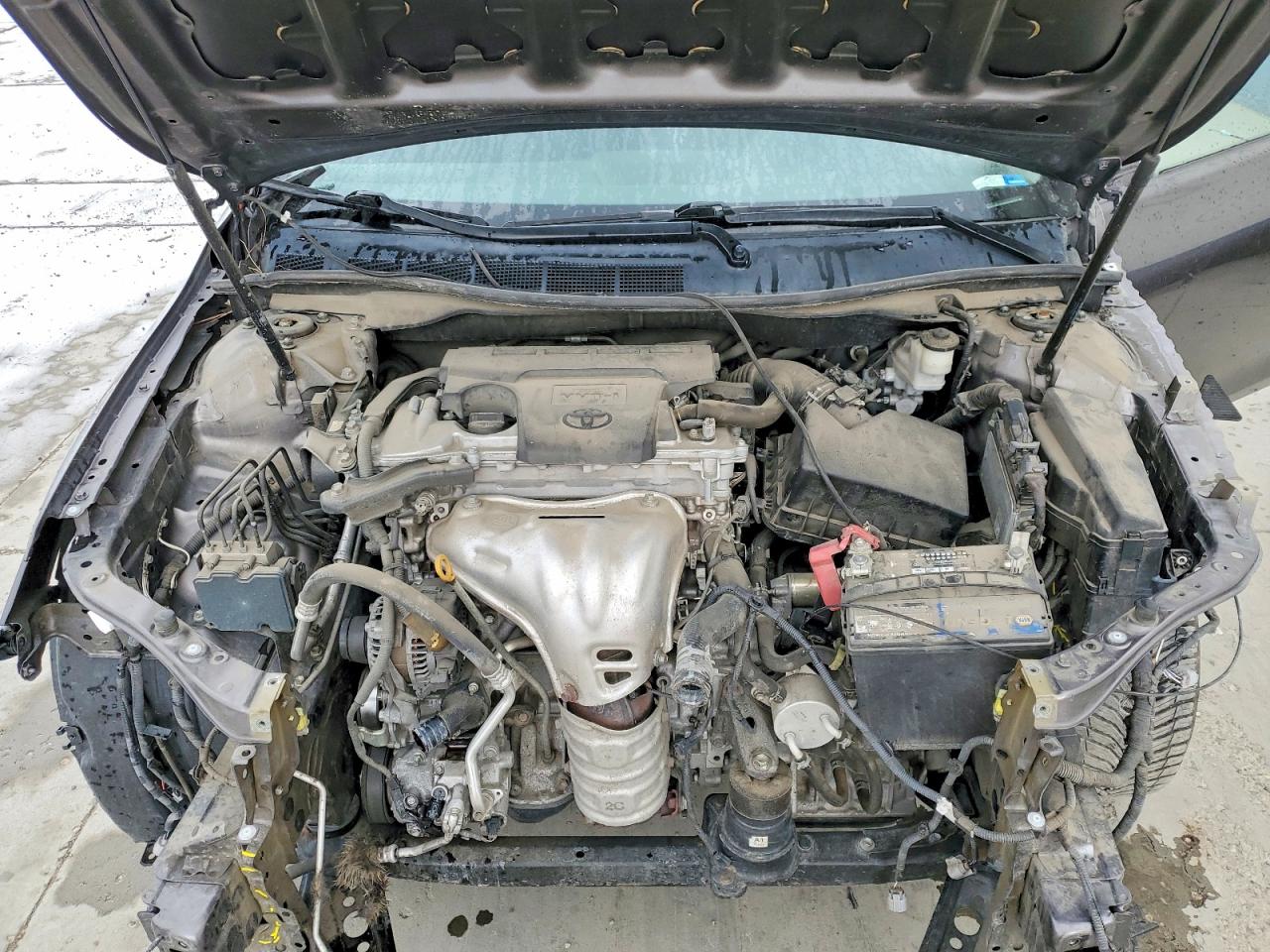2015 Toyota Camry Le Серый vin: 4T4BF1FK8FR448124