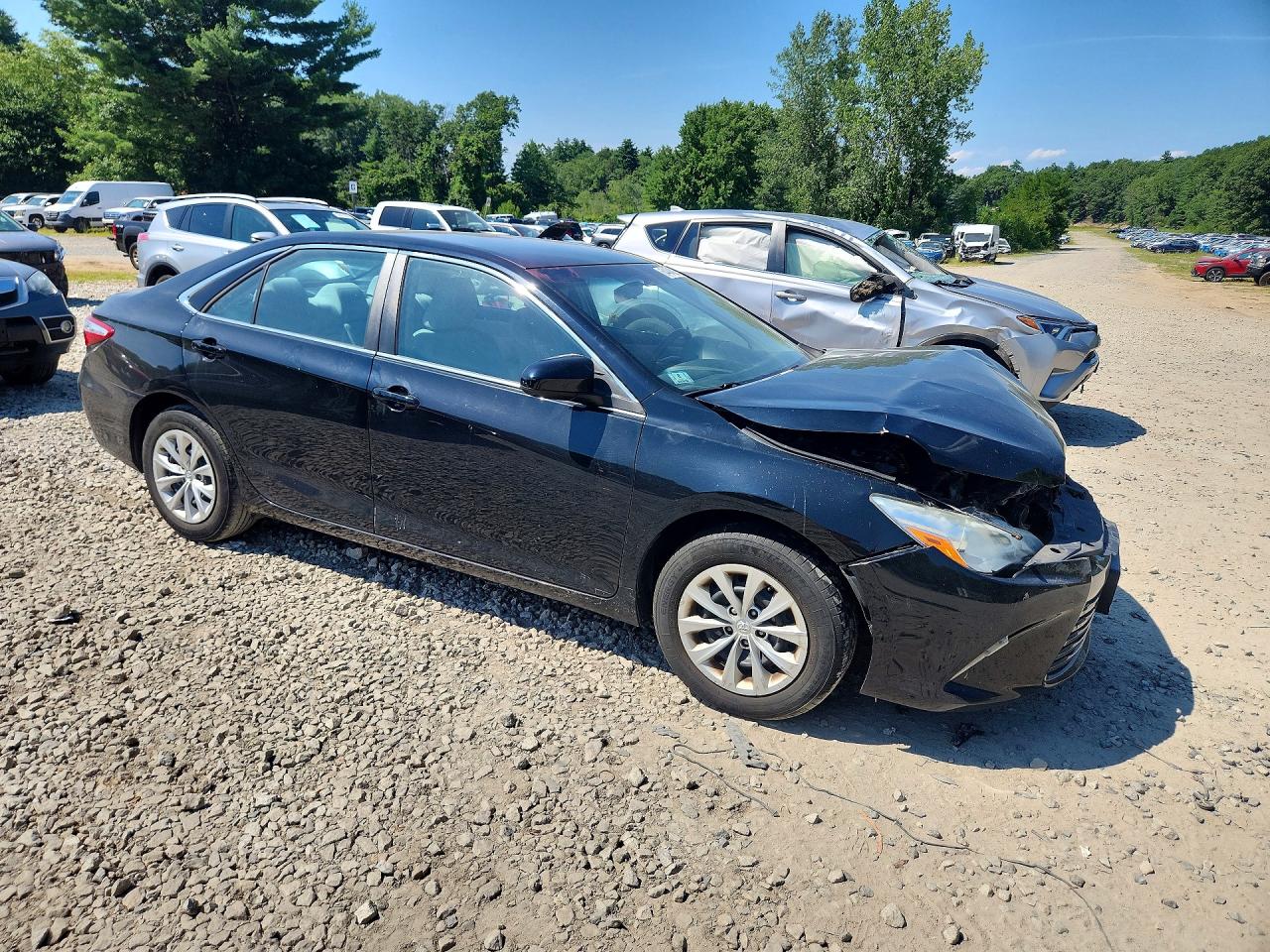 2015 Toyota Camry Le Черный vin: 4T4BF1FK8FR456210