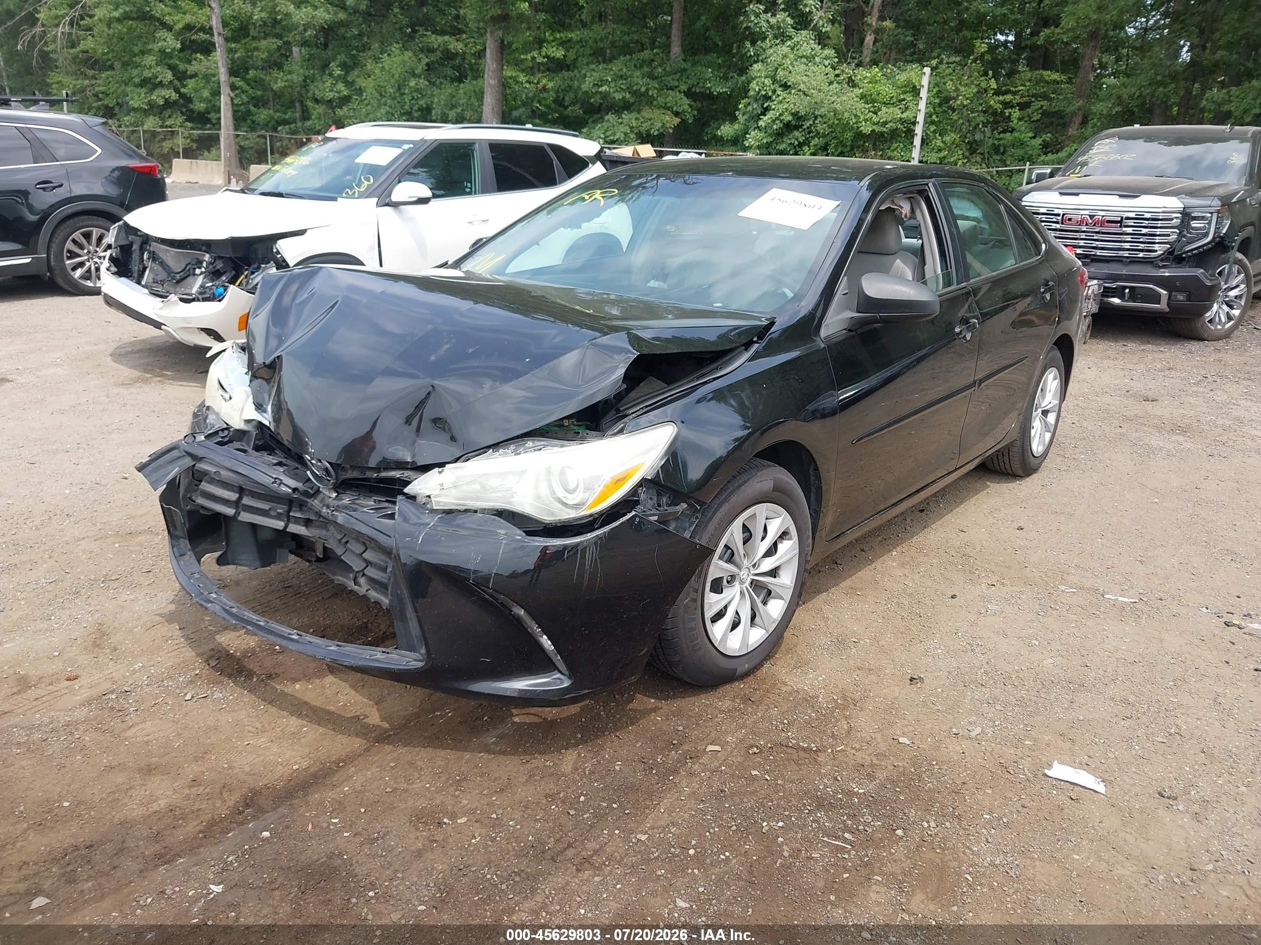 2015 Toyota Camry Le Black vin: 4T4BF1FK8FR460256