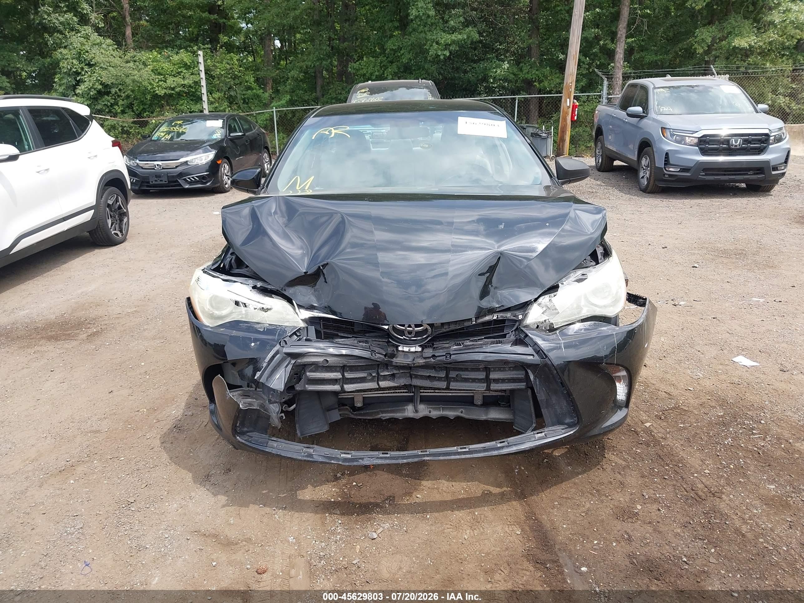 2015 Toyota Camry Le Black vin: 4T4BF1FK8FR460256