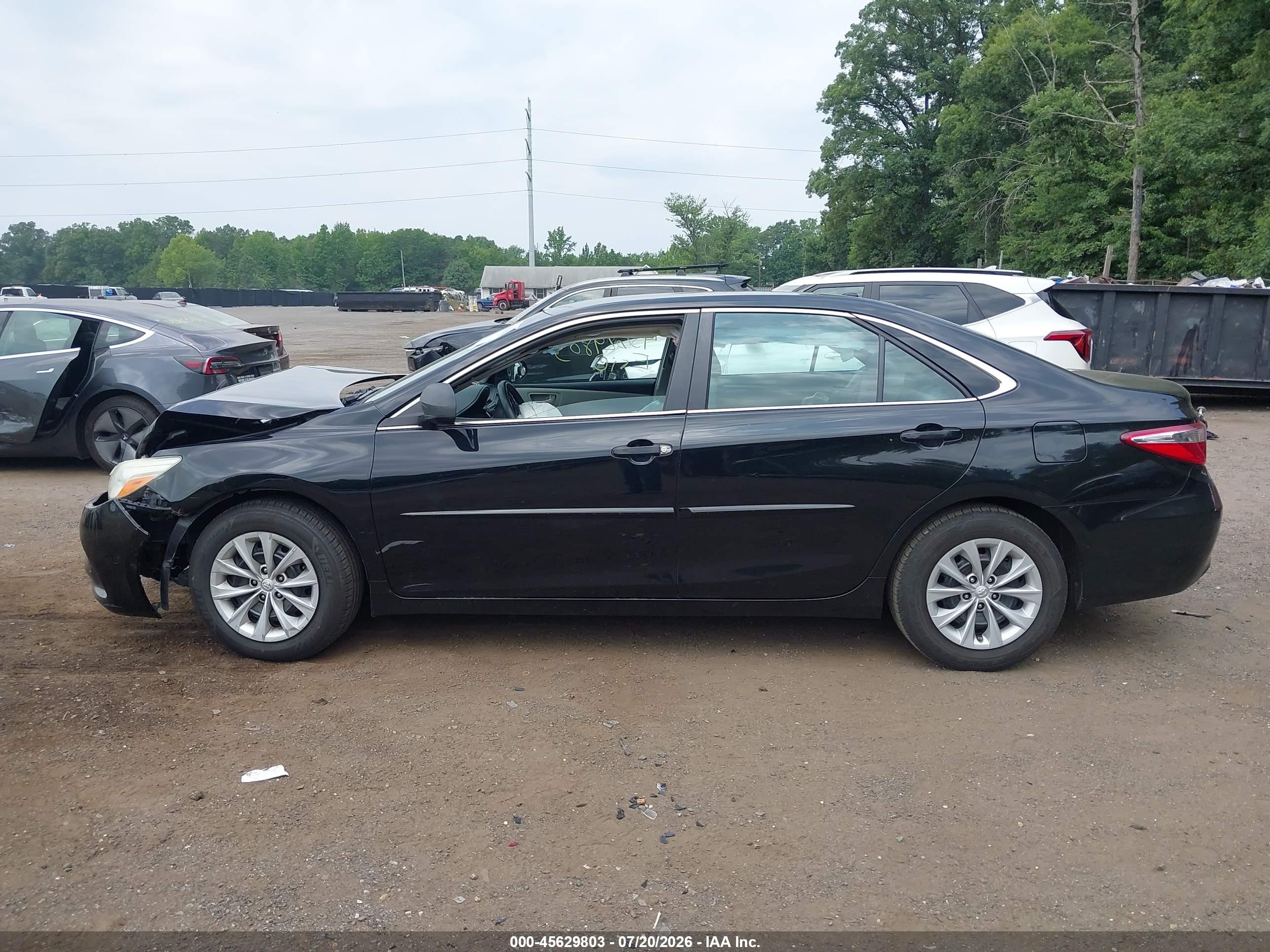 2015 Toyota Camry Le Black vin: 4T4BF1FK8FR460256
