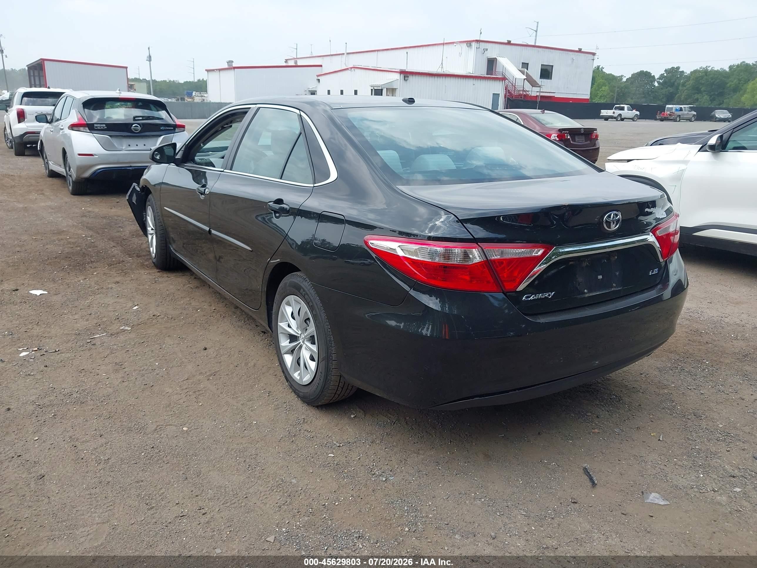 2015 Toyota Camry Le Black vin: 4T4BF1FK8FR460256