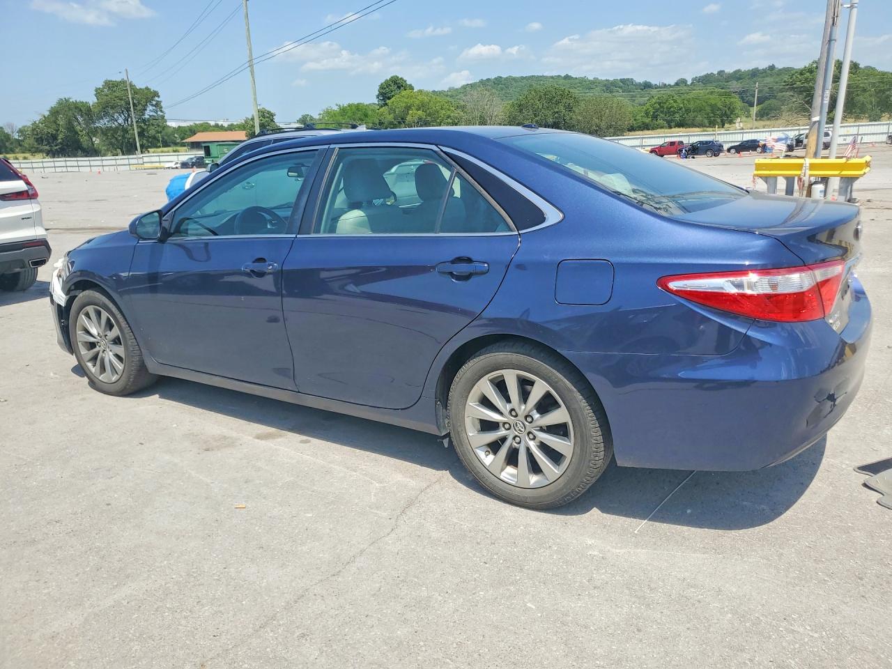 2015 Toyota Camry Xle Синий vin: 4T4BF1FK8FR477283