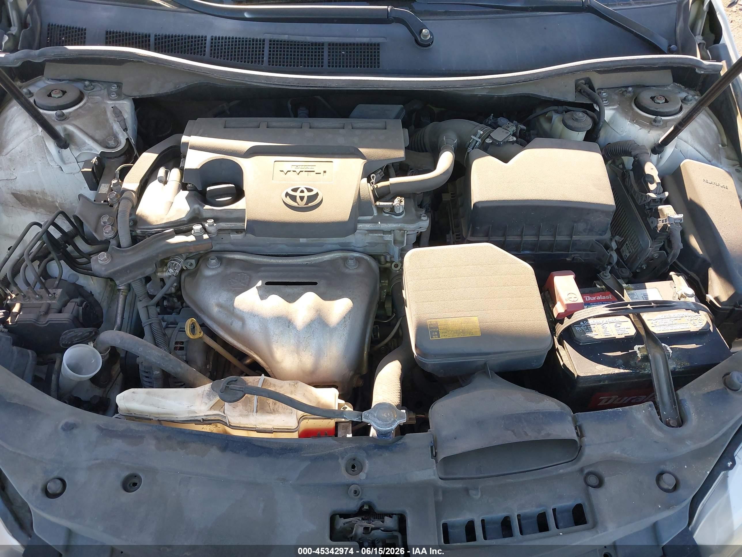 2015 Toyota Camry Le Белый vin: 4T4BF1FK8FR488669
