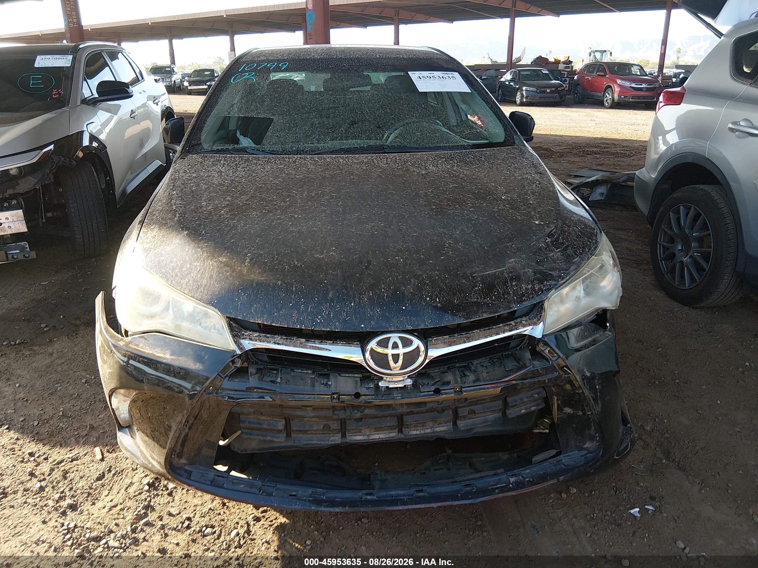 2016 Toyota Camry Le Black vin: 4T4BF1FK8GR572783