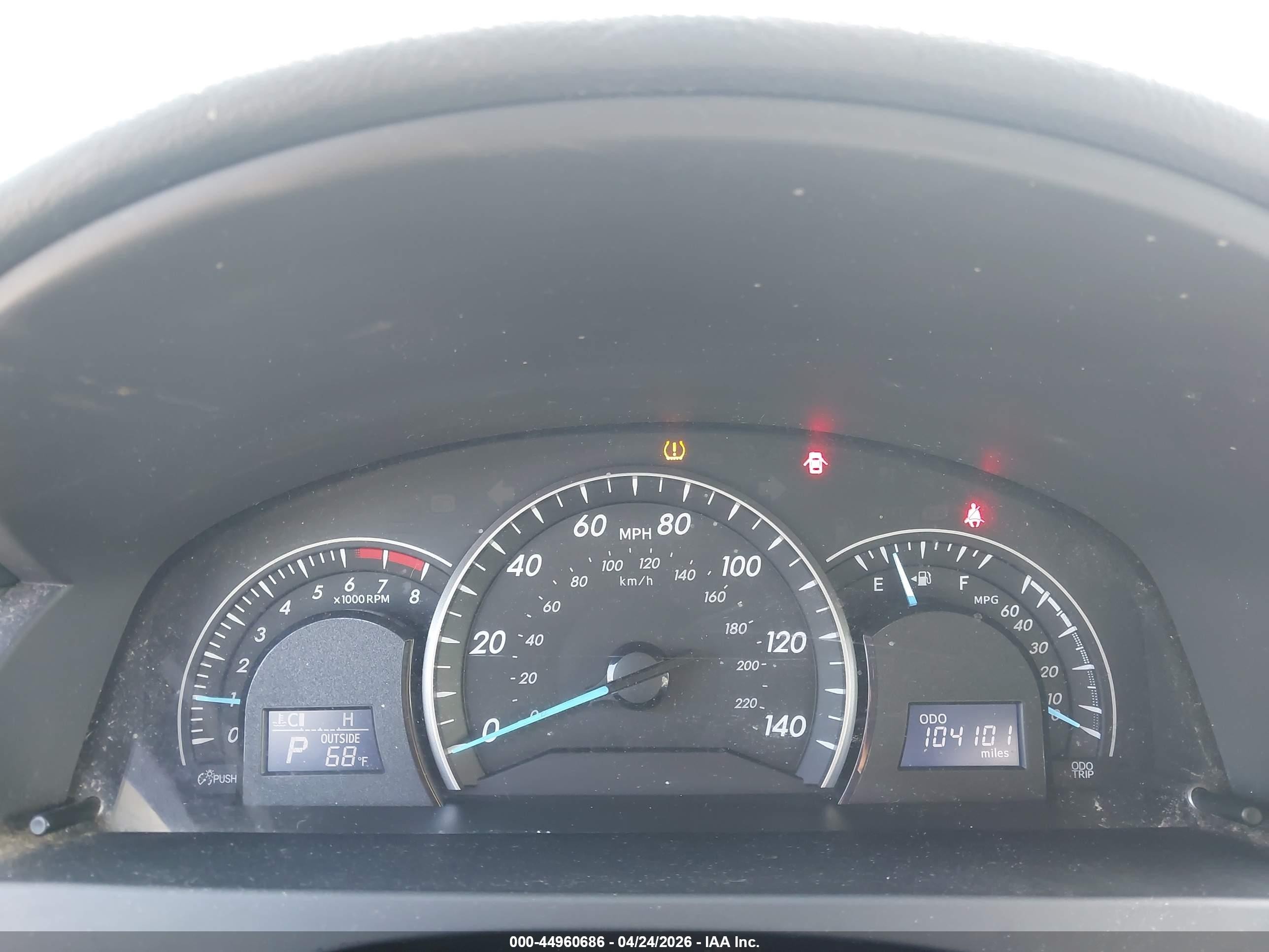 2012 Toyota Camry Le Синий vin: 4T4BF1FK9CR163699