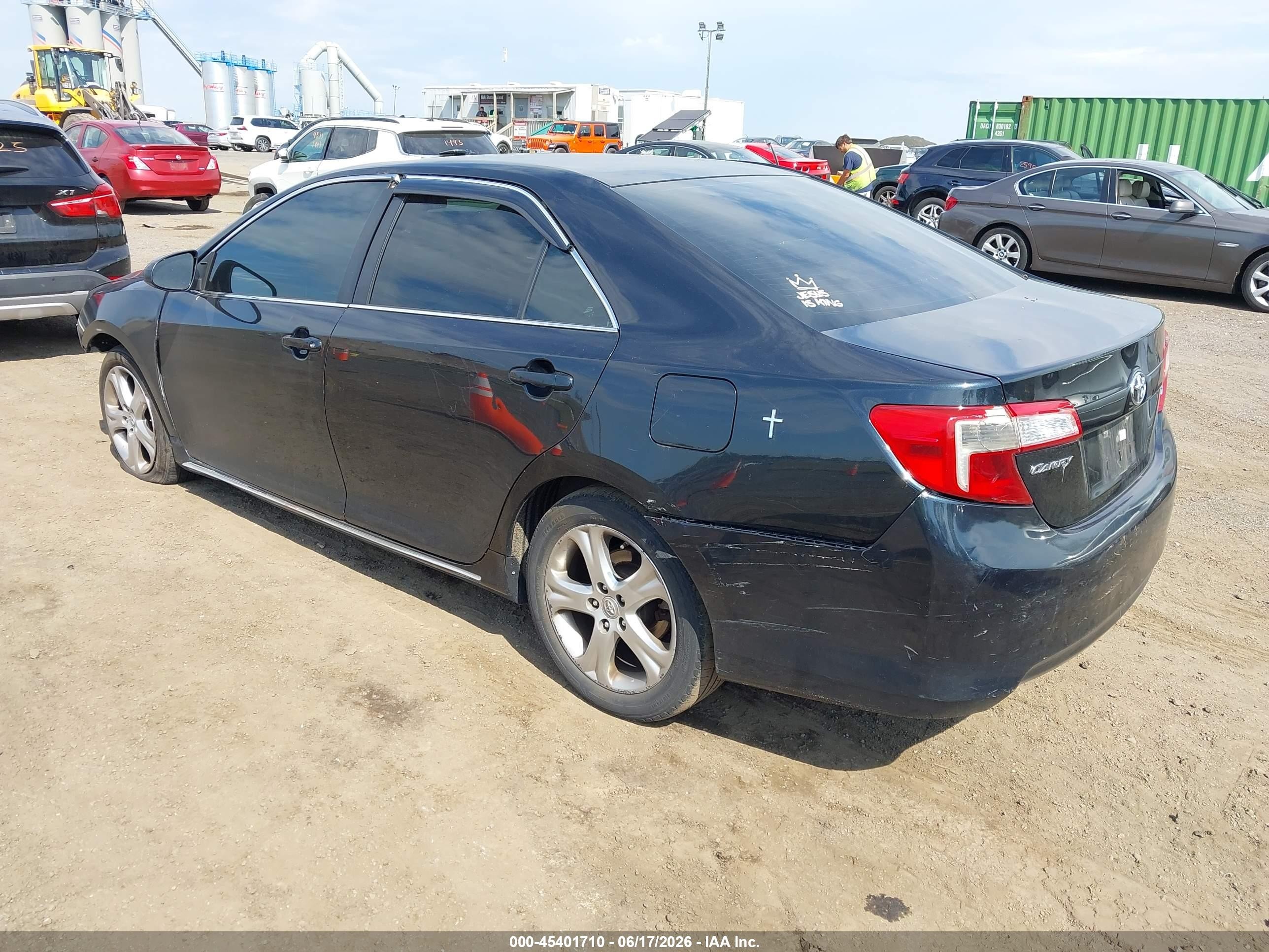 2012 Toyota Camry Le Black vin: 4T4BF1FK9CR181846
