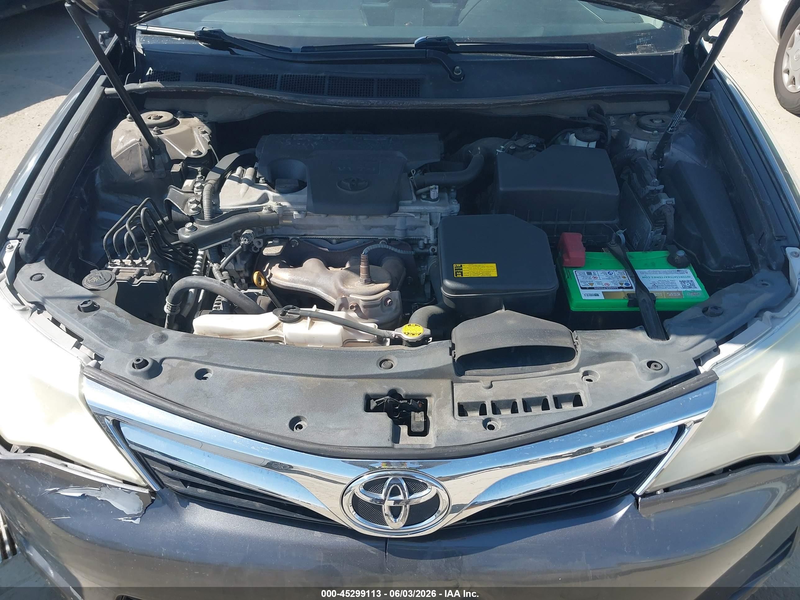 2012 Toyota Camry Le Gray vin: 4T4BF1FK9CR183662