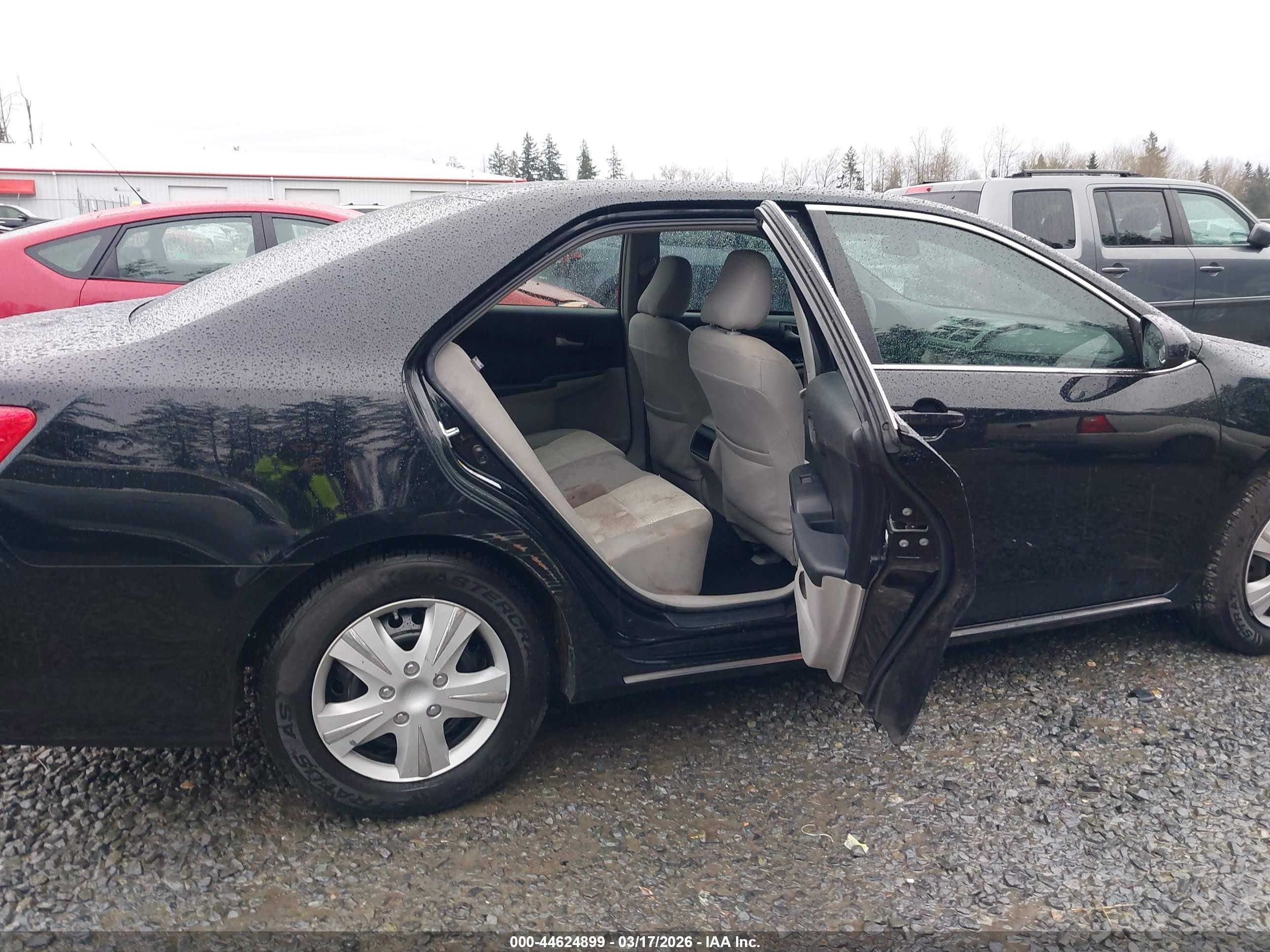 2012 Toyota Camry Le Черный vin: 4T4BF1FK9CR185041
