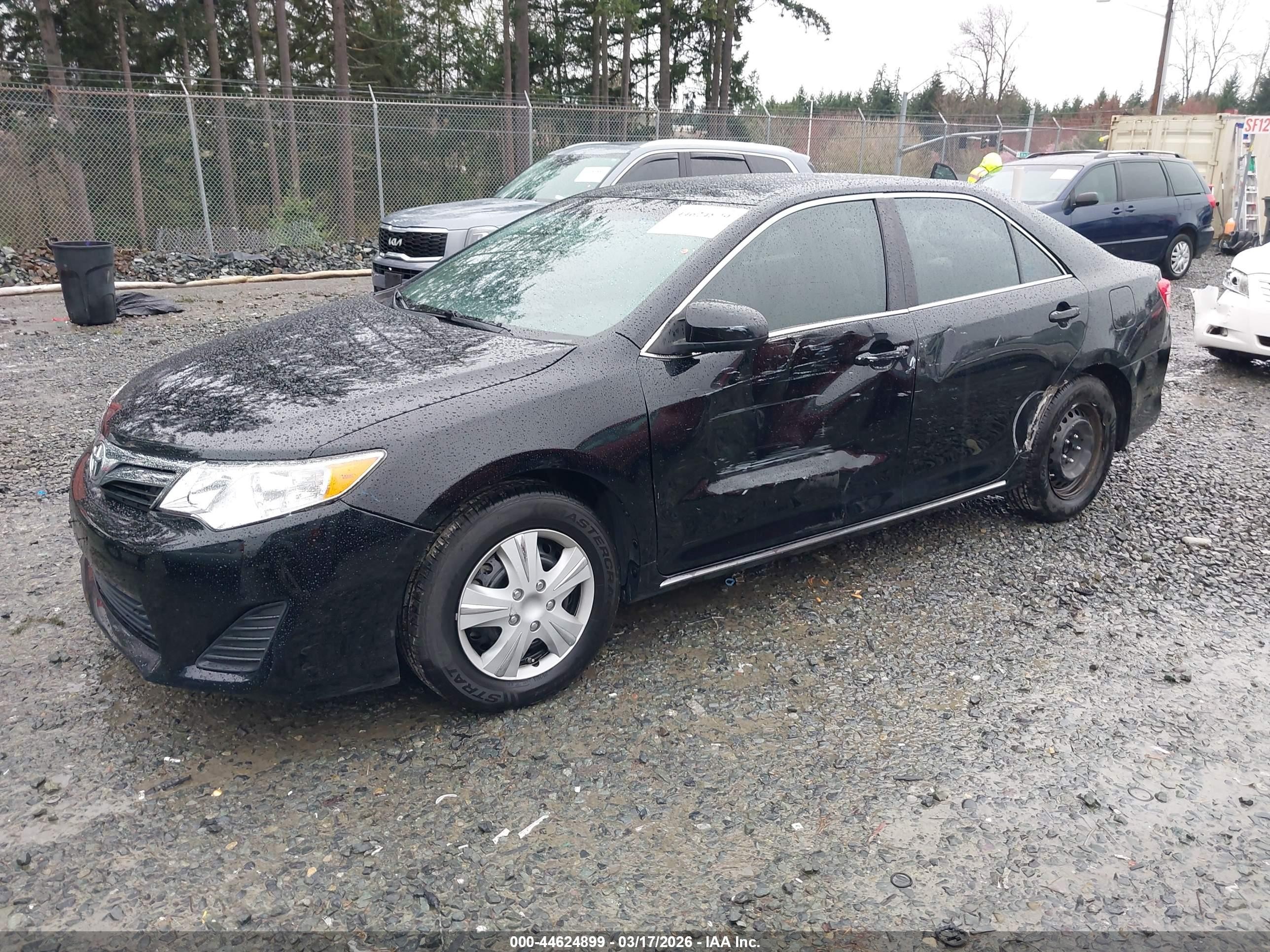 2012 Toyota Camry Le Черный vin: 4T4BF1FK9CR185041
