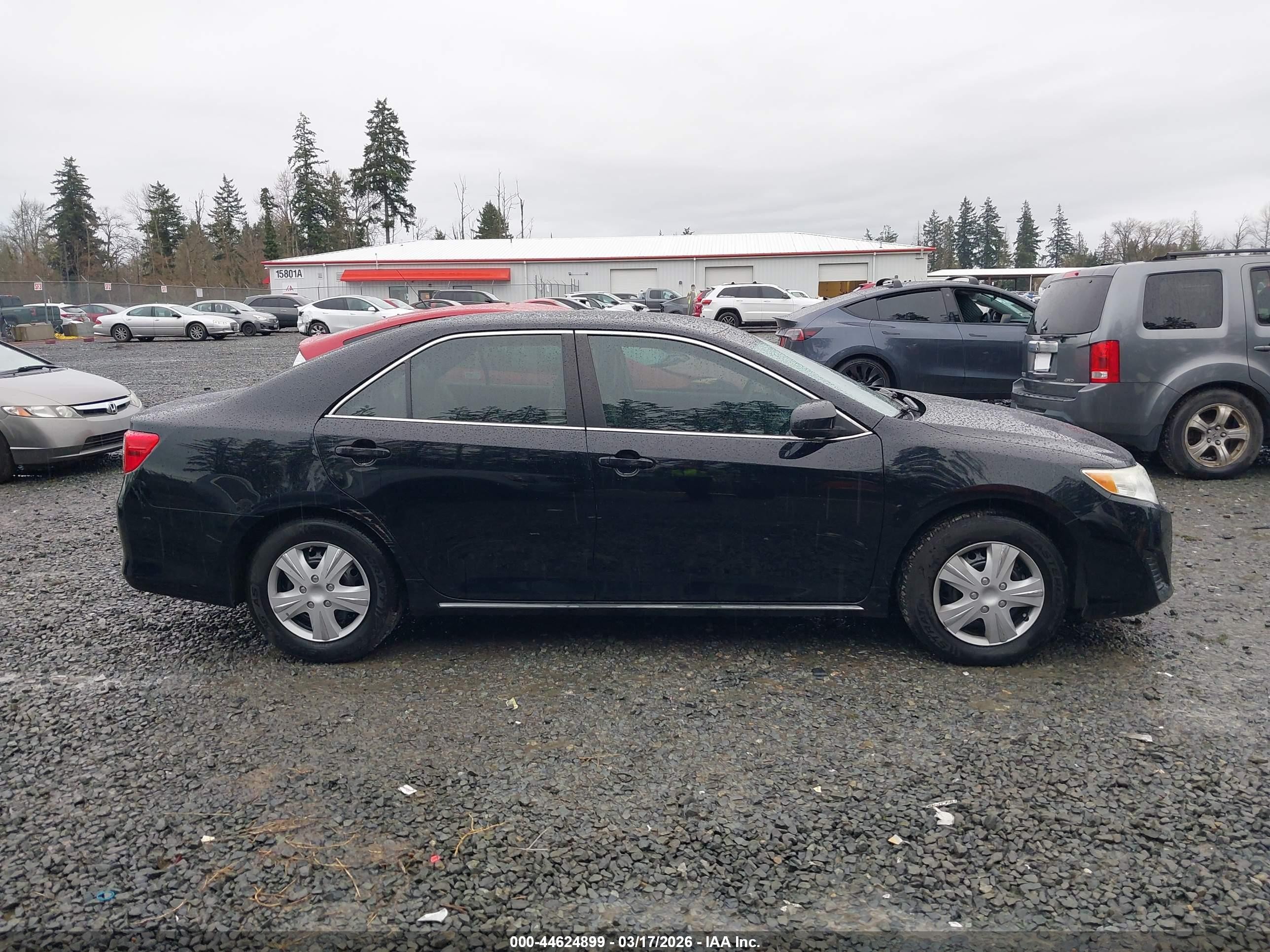 2012 Toyota Camry Le Черный vin: 4T4BF1FK9CR185041