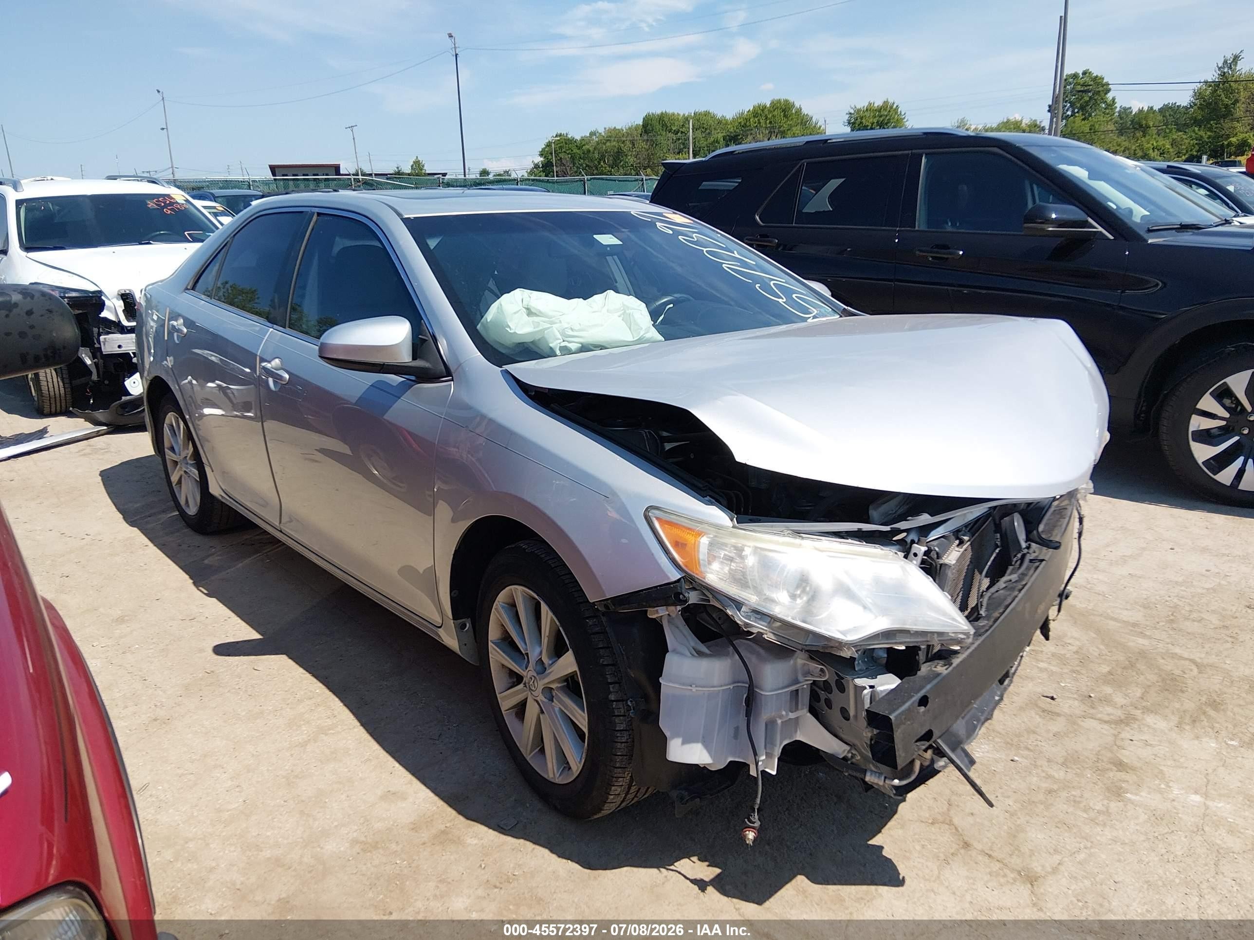 2012 Toyota Camry Xle Silver vin: 4T4BF1FK9CR213095