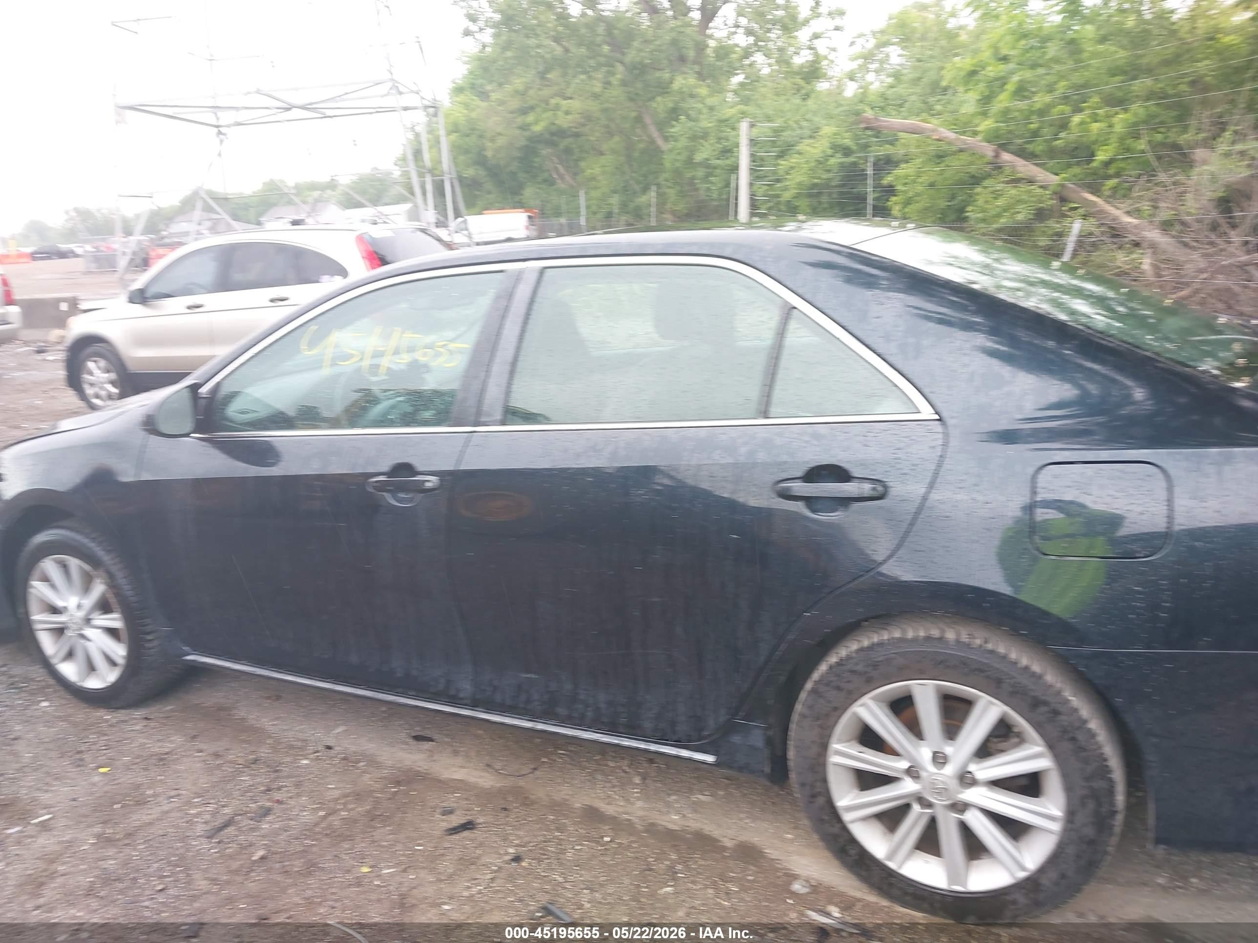 2012 Toyota Camry Xle Black vin: 4T4BF1FK9CR237803