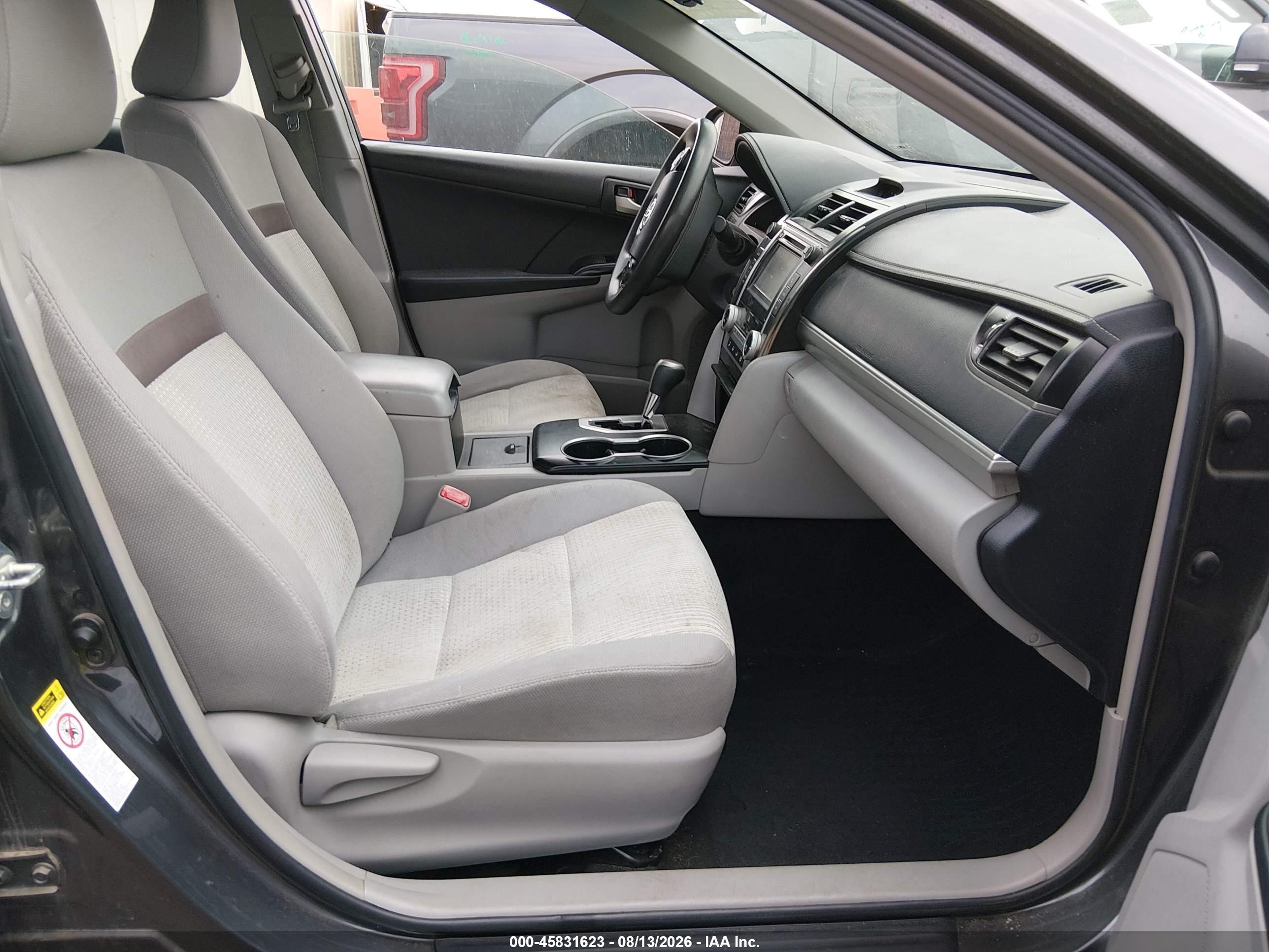 2012 Toyota Camry Le Gray vin: 4T4BF1FK9CR243035