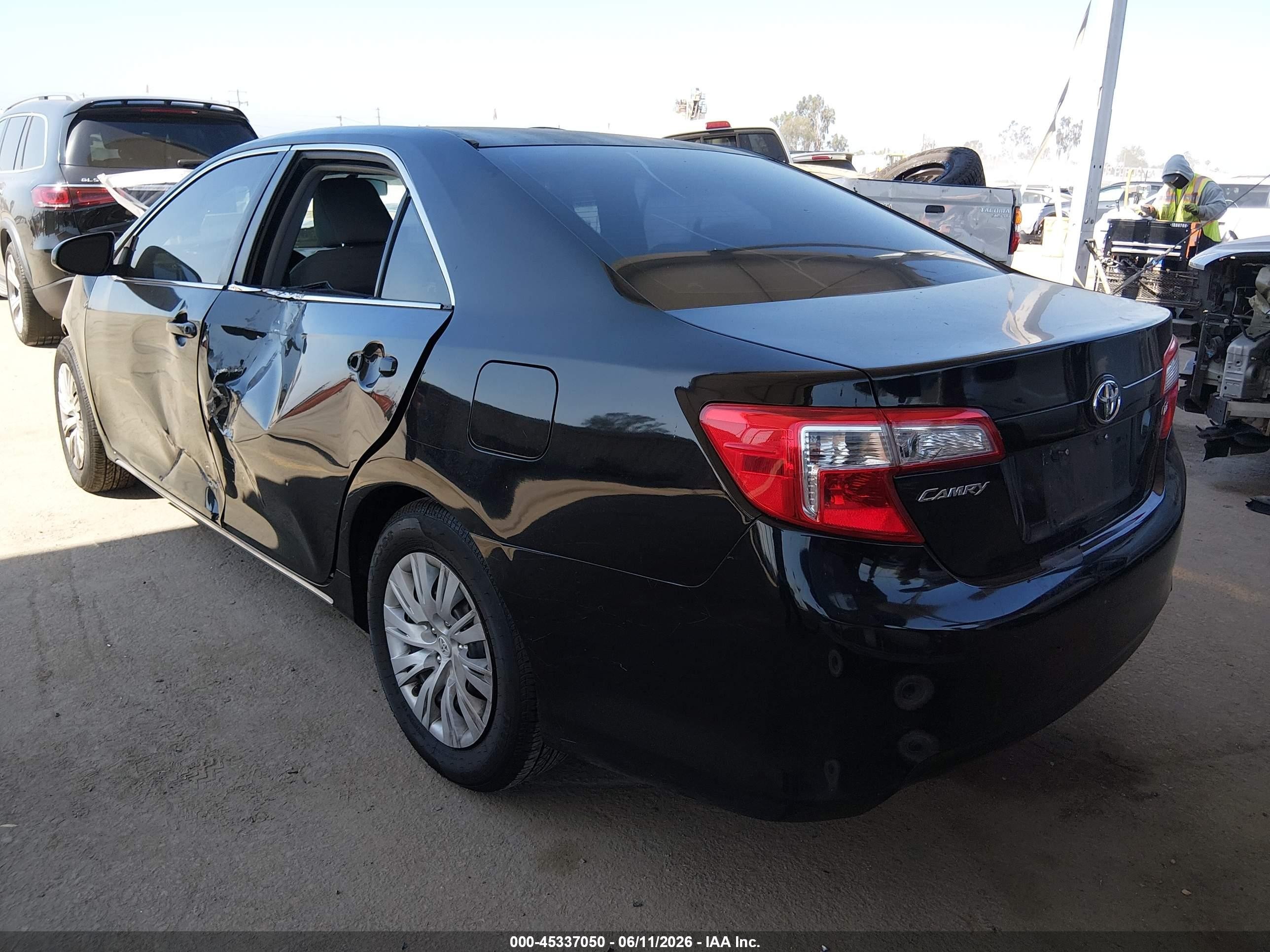 2013 Toyota Camry Le Black vin: 4T4BF1FK9DR287781