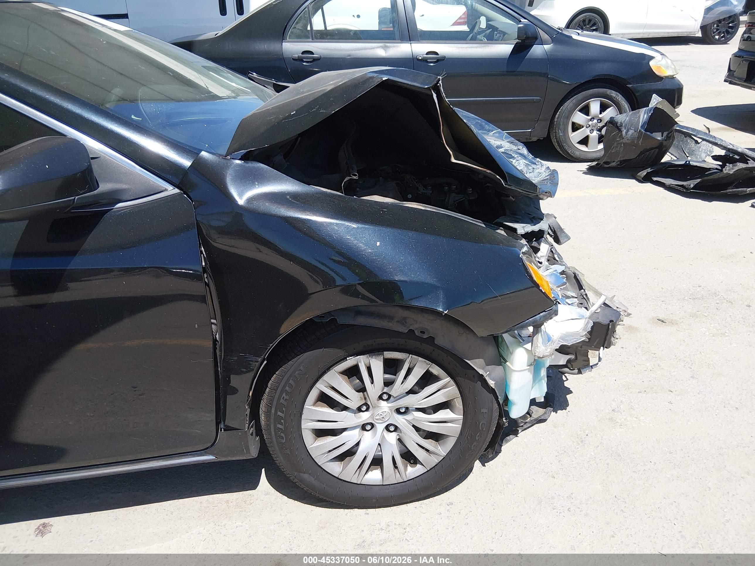 2013 Toyota Camry Le Black vin: 4T4BF1FK9DR287781