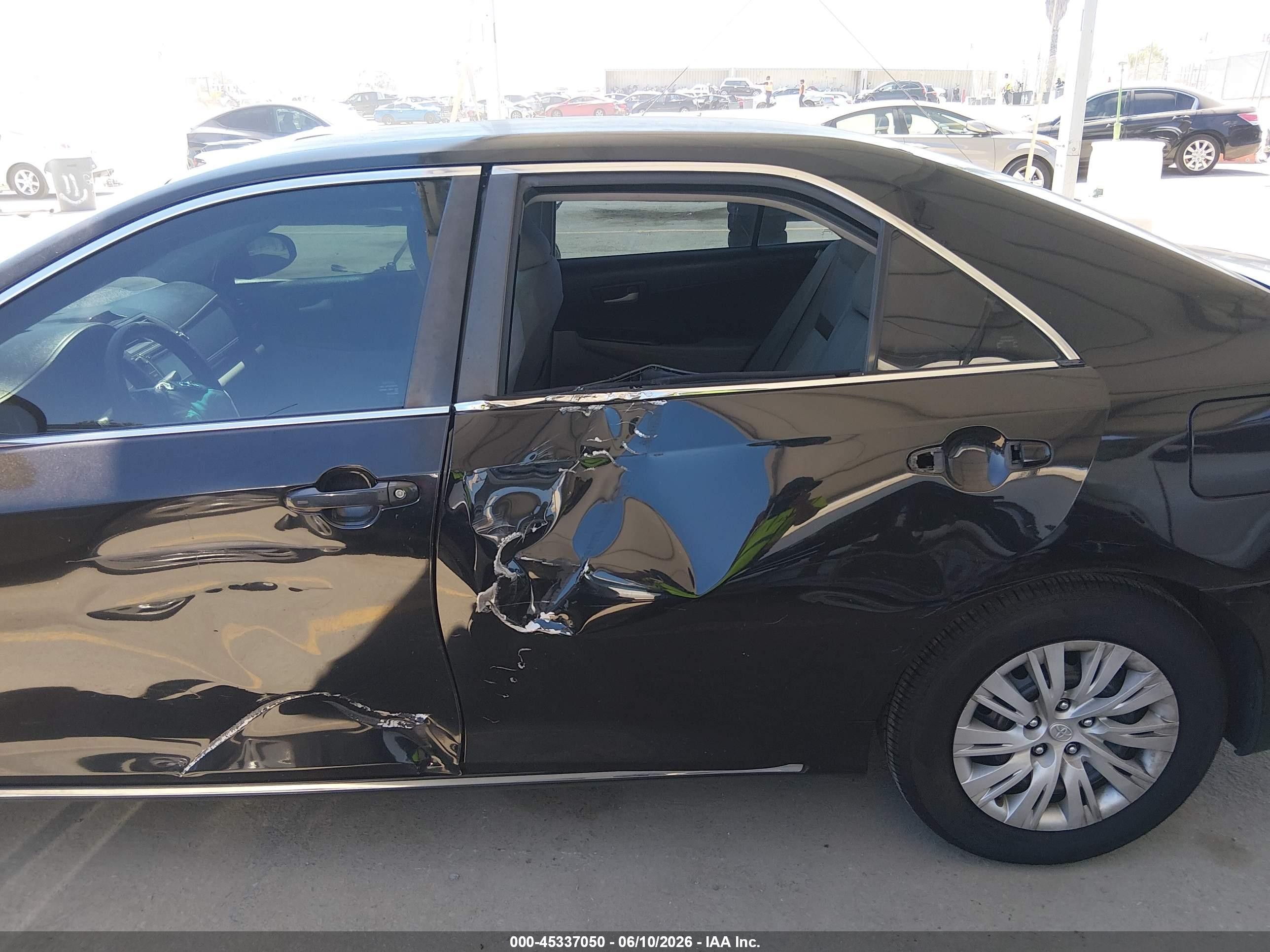 2013 Toyota Camry Le Black vin: 4T4BF1FK9DR287781