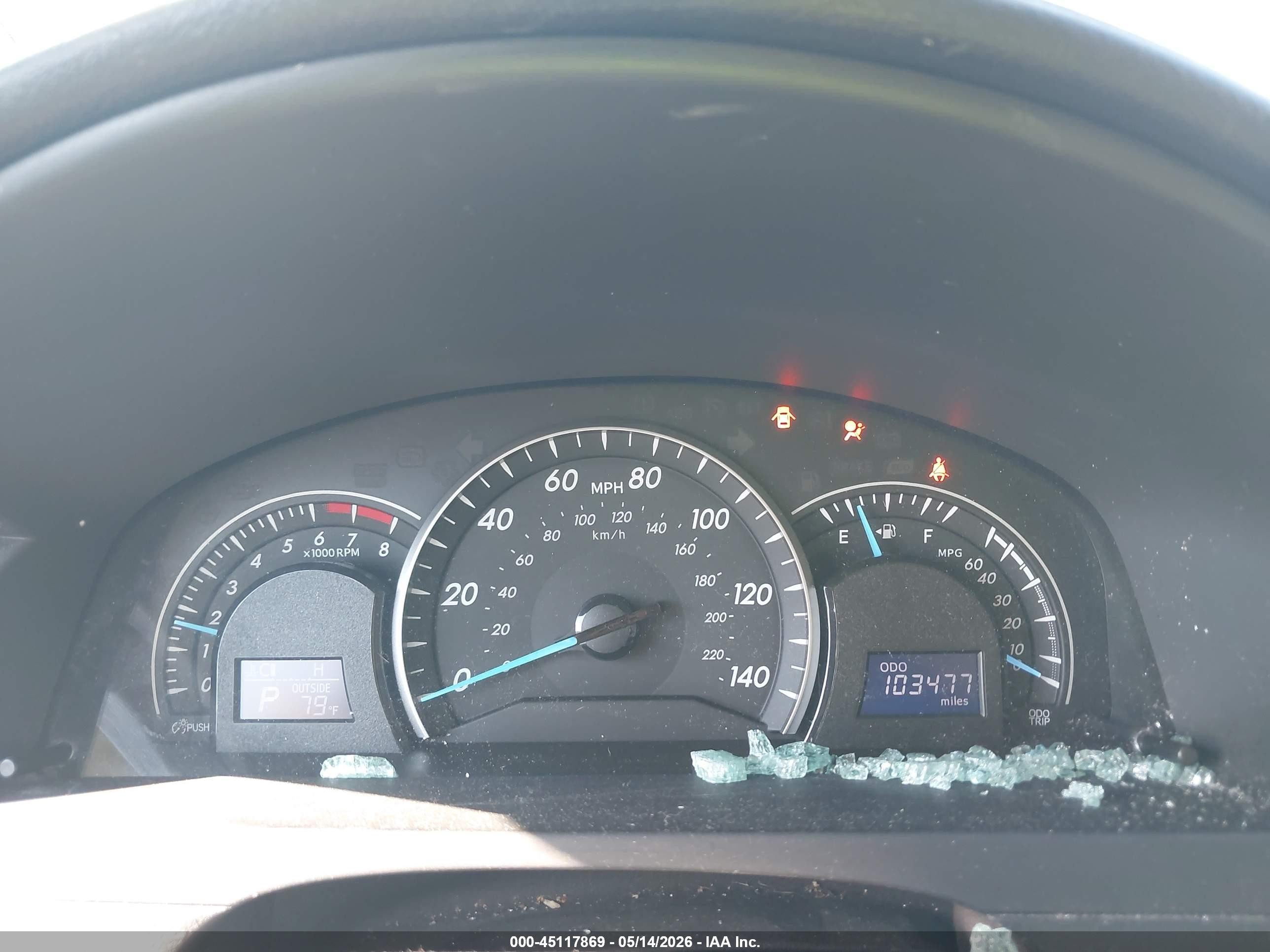 2013 Toyota Camry Le Gray vin: 4T4BF1FK9DR320925