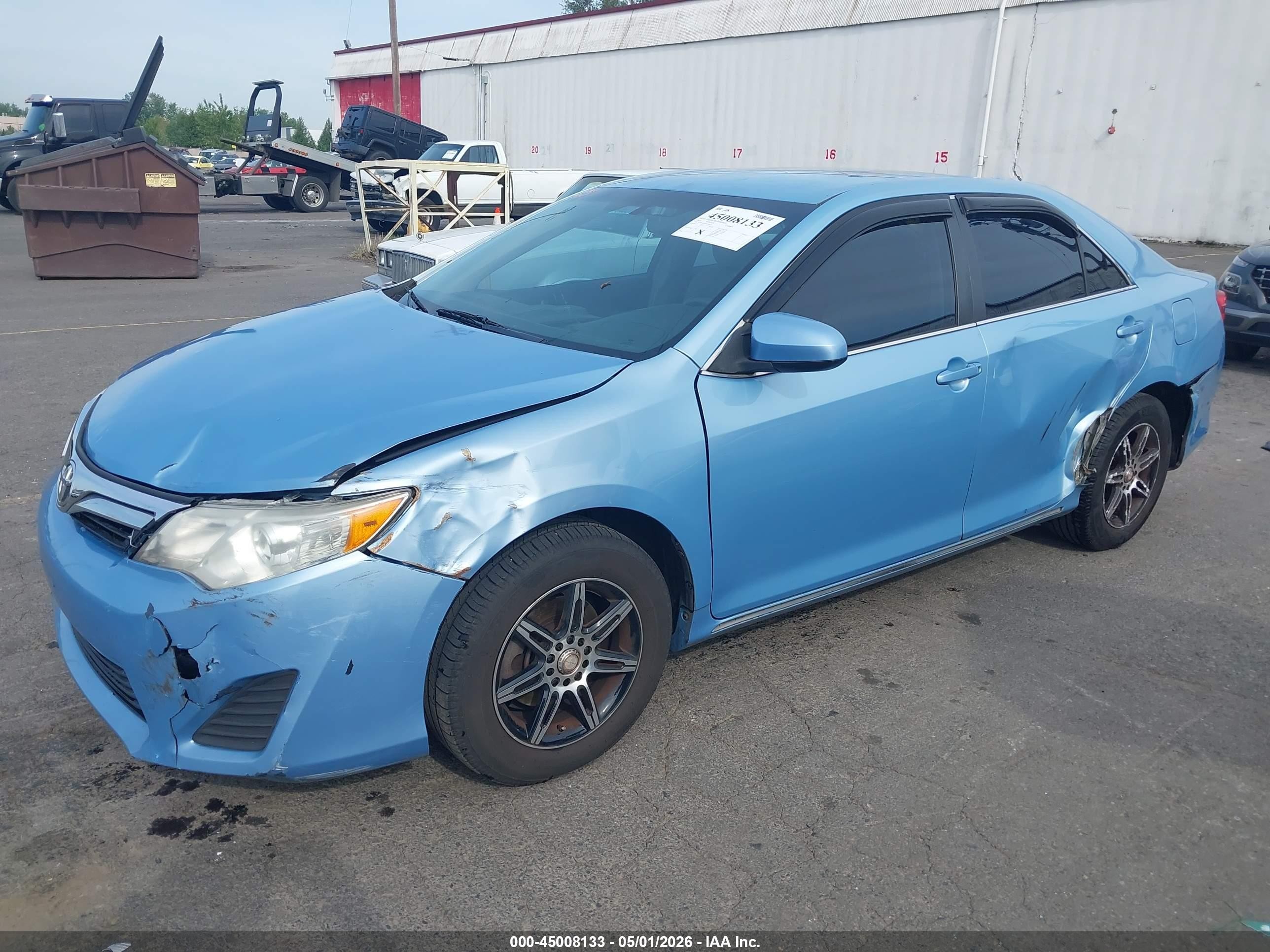 2013 Toyota Camry Le Light Blue vin: 4T4BF1FK9DR329317