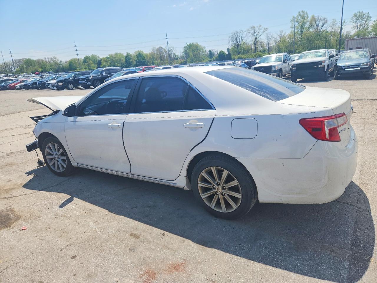 2014 Toyota Camry Xle White vin: 4T4BF1FK9ER345101