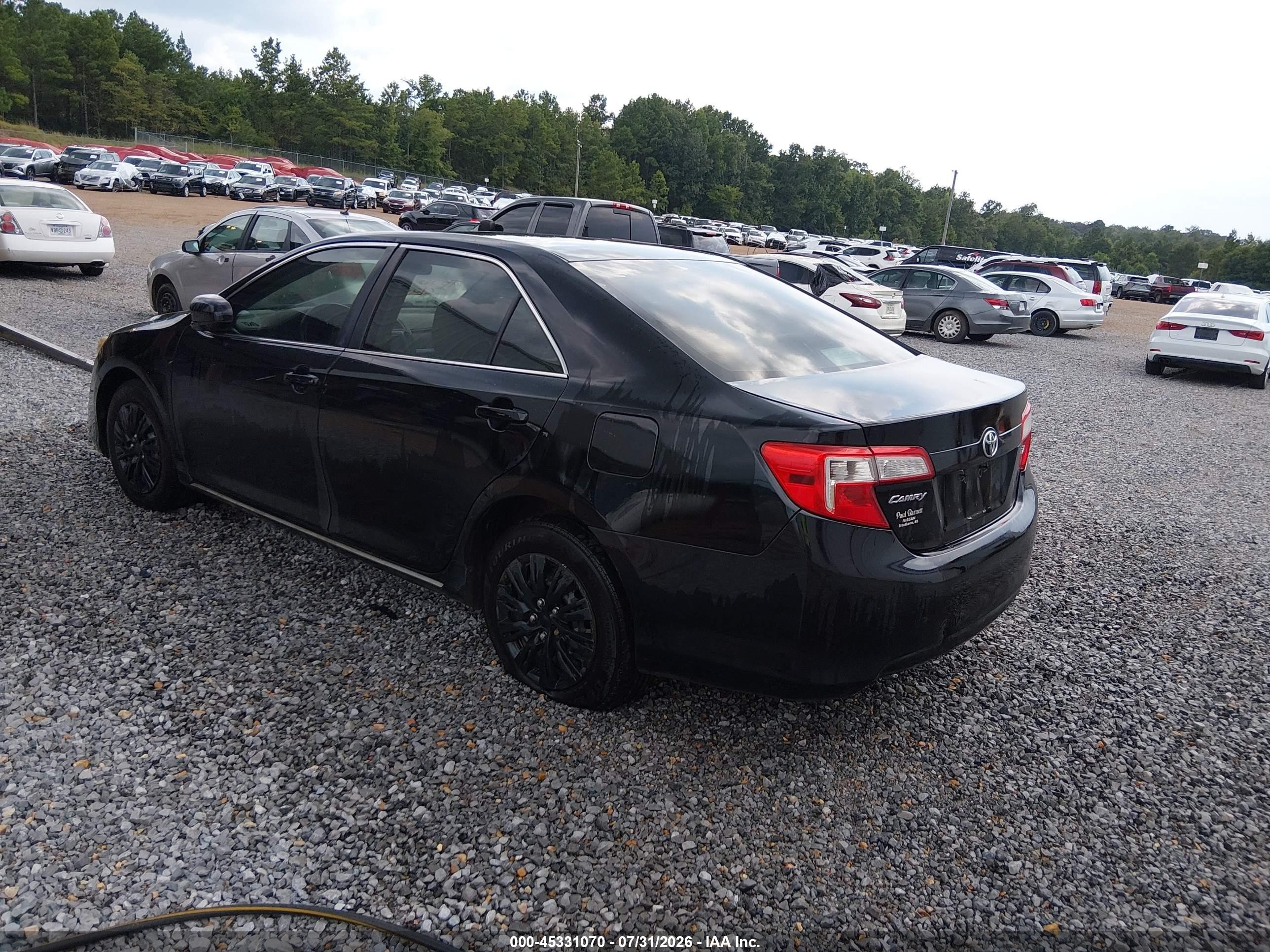 2014 Toyota Camry Le Black vin: 4T4BF1FK9ER350508