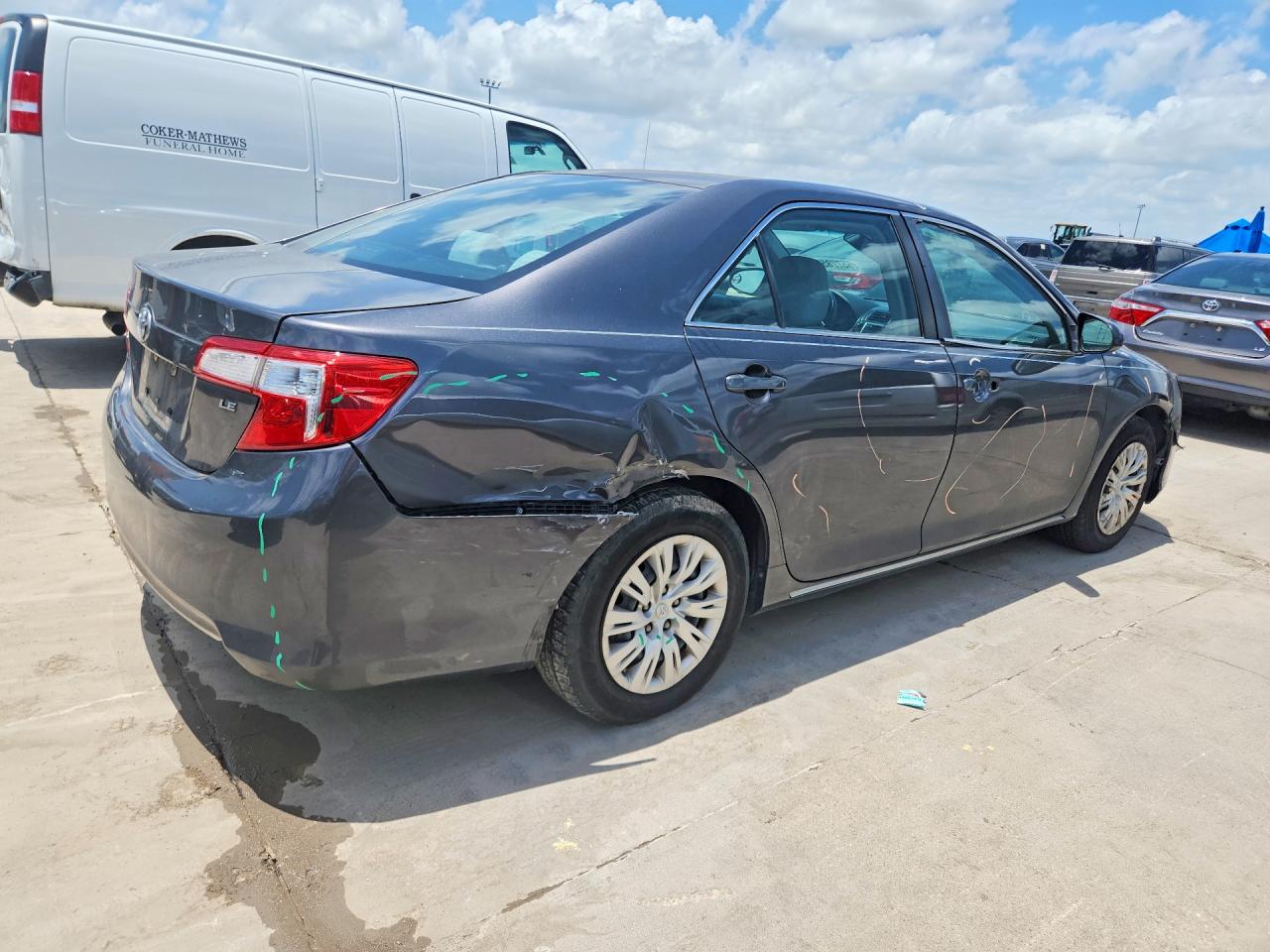 2014 Toyota Camry Le Gray vin: 4T4BF1FK9ER428625