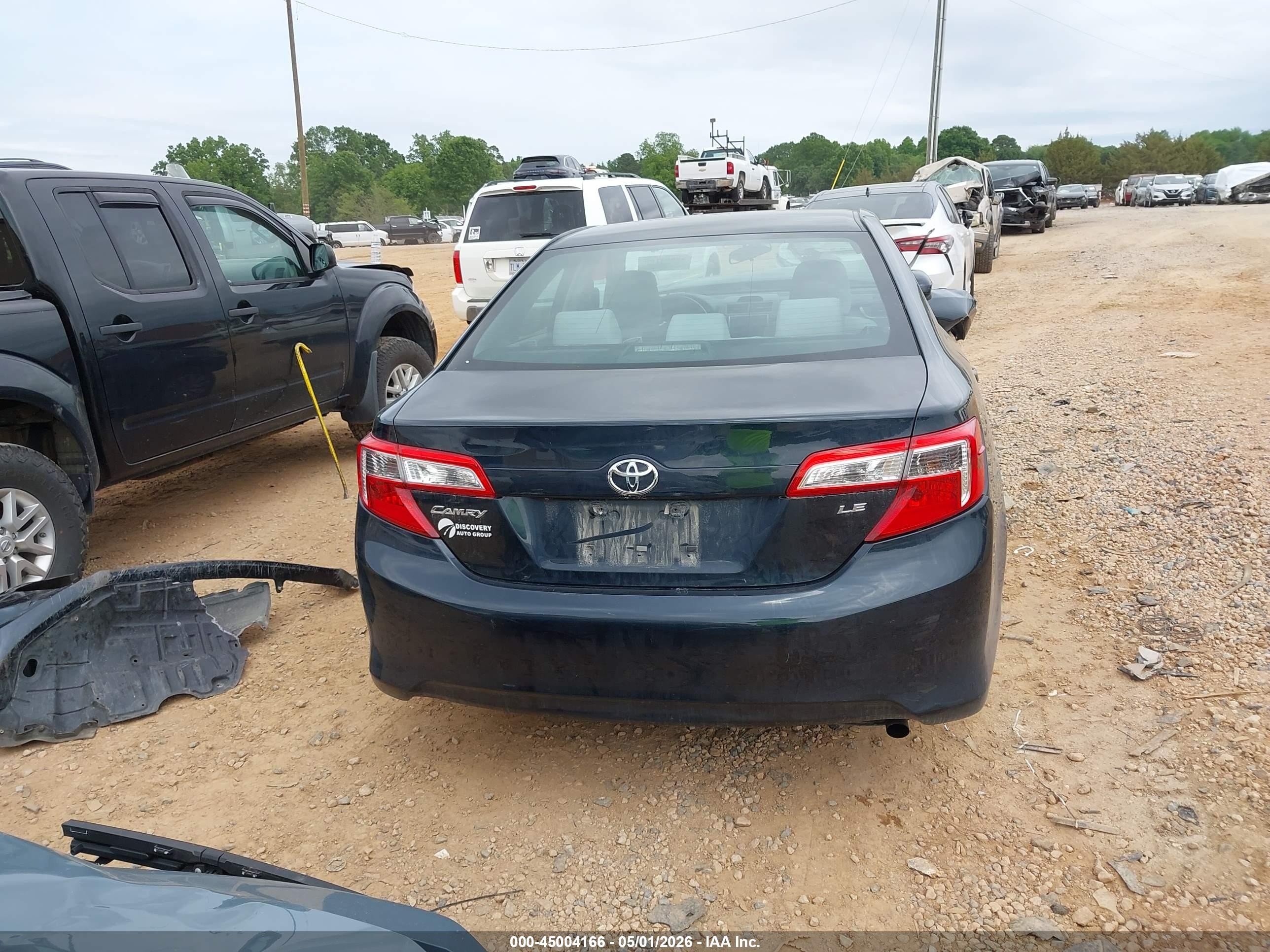 2014 Toyota Camry L/le/se/se Sport/xle Blue vin: 4T4BF1FK9ER434456