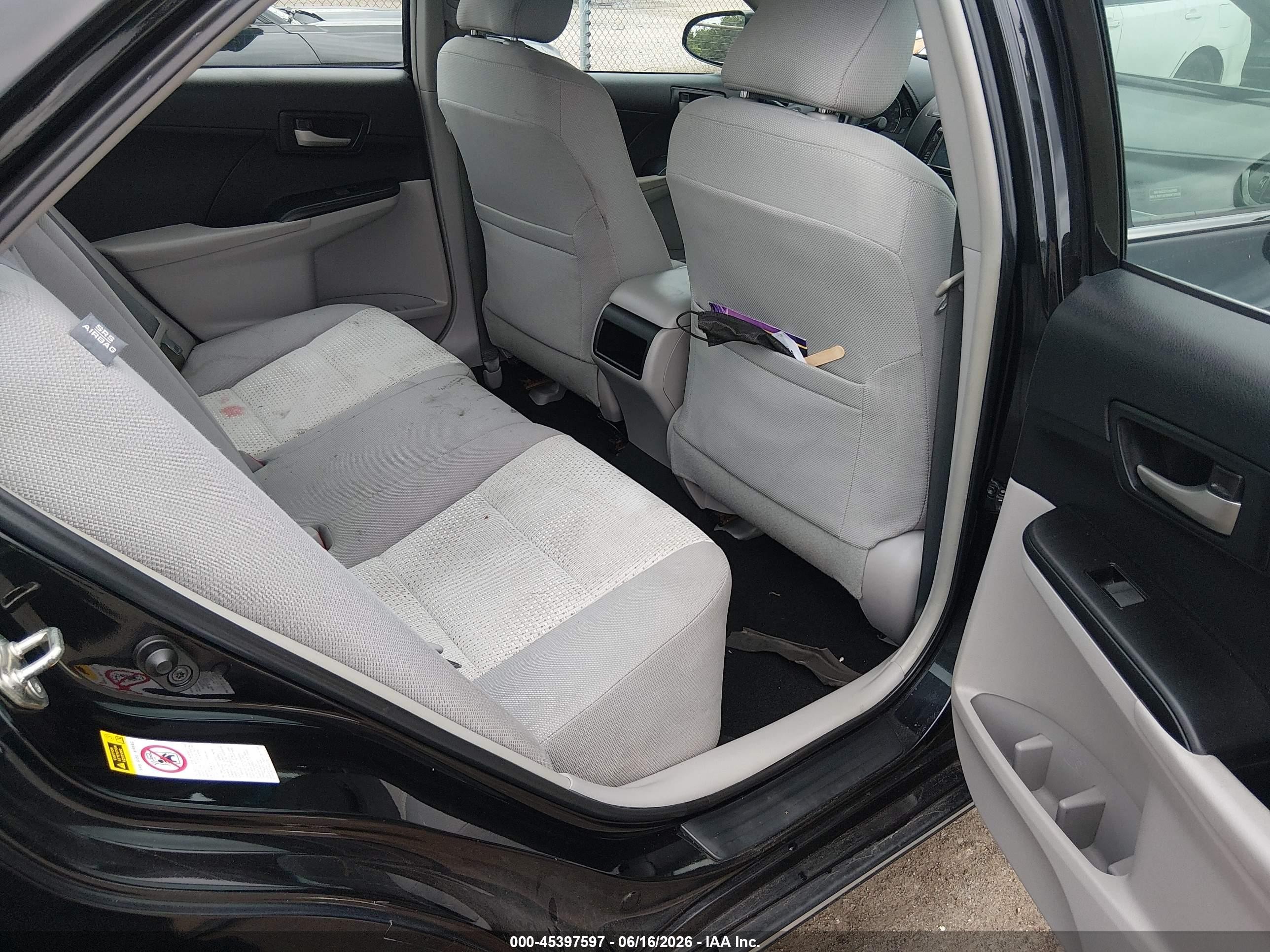 2014 Toyota Camry Le Black vin: 4T4BF1FK9ER437518