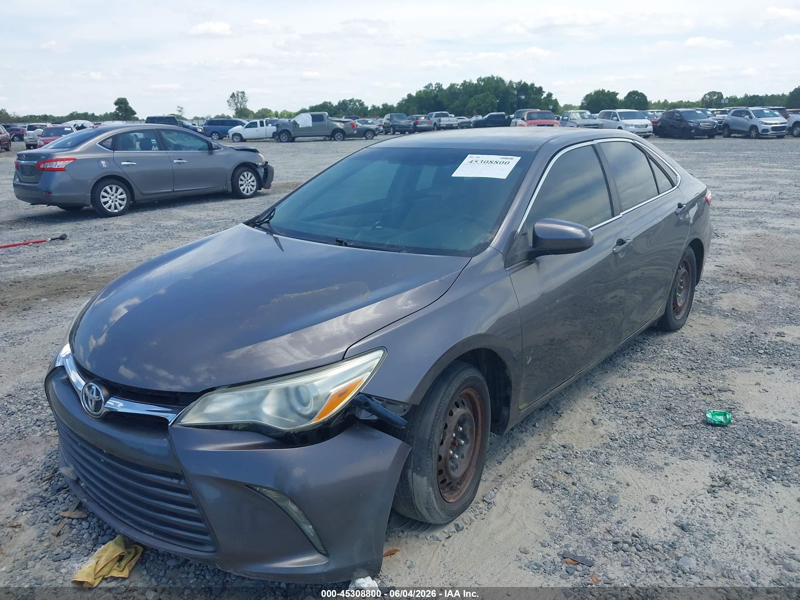 2015 Toyota Camry Le Gray vin: 4T4BF1FK9FR473274