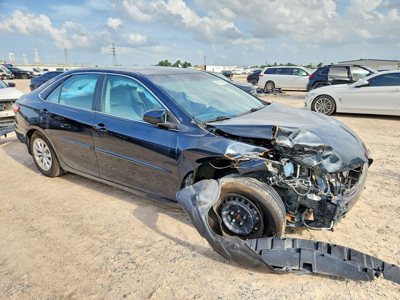 2015 Toyota Camry Le Gray vin: 4T4BF1FK9FR489734