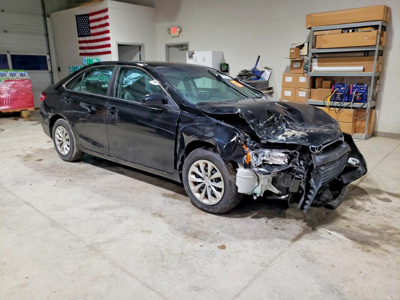 2015 Toyota Camry Le Black vin: 4T4BF1FK9FR505480