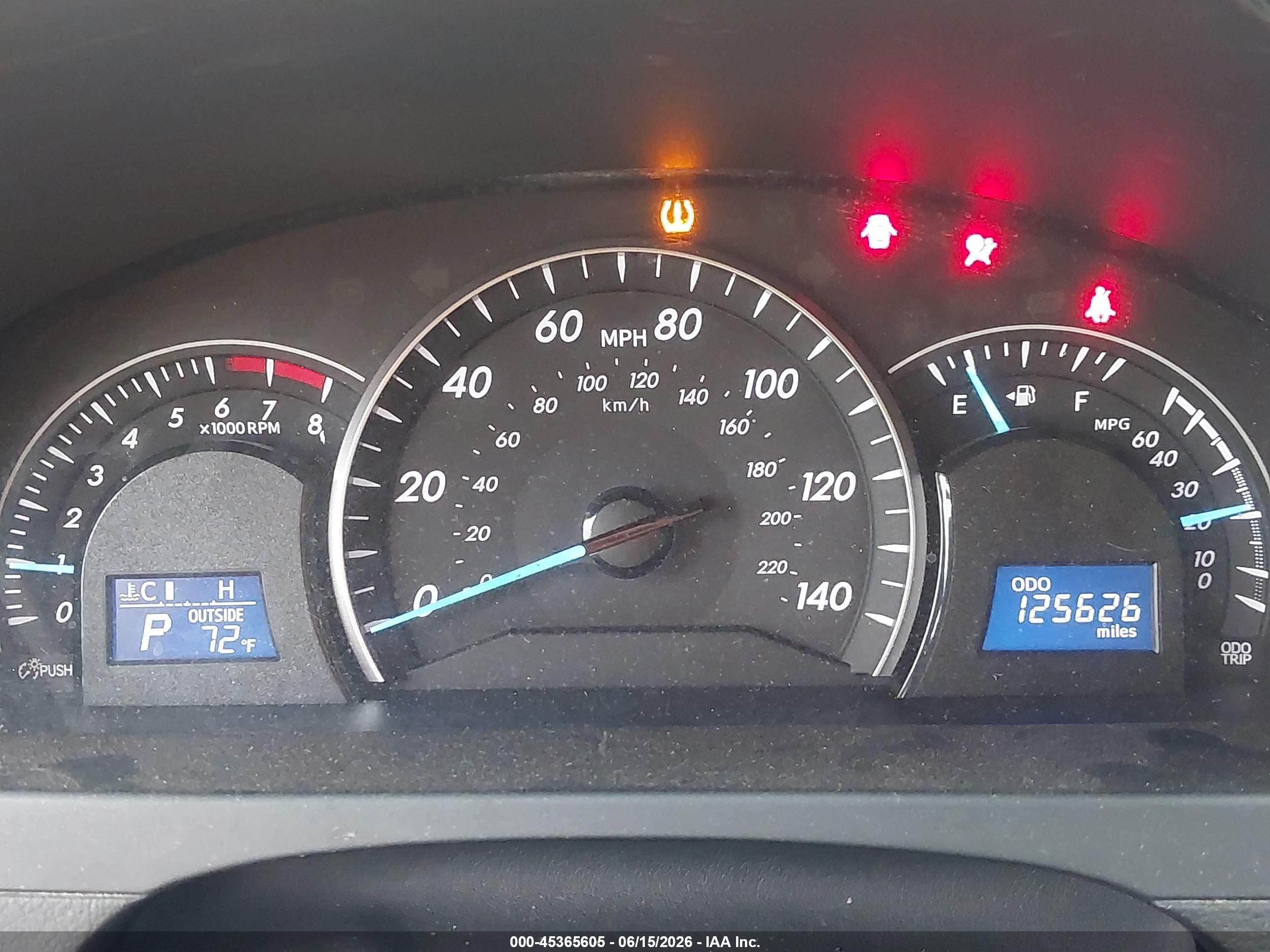 2012 Toyota Camry Le Red vin: 4T4BF1FKXCR169978