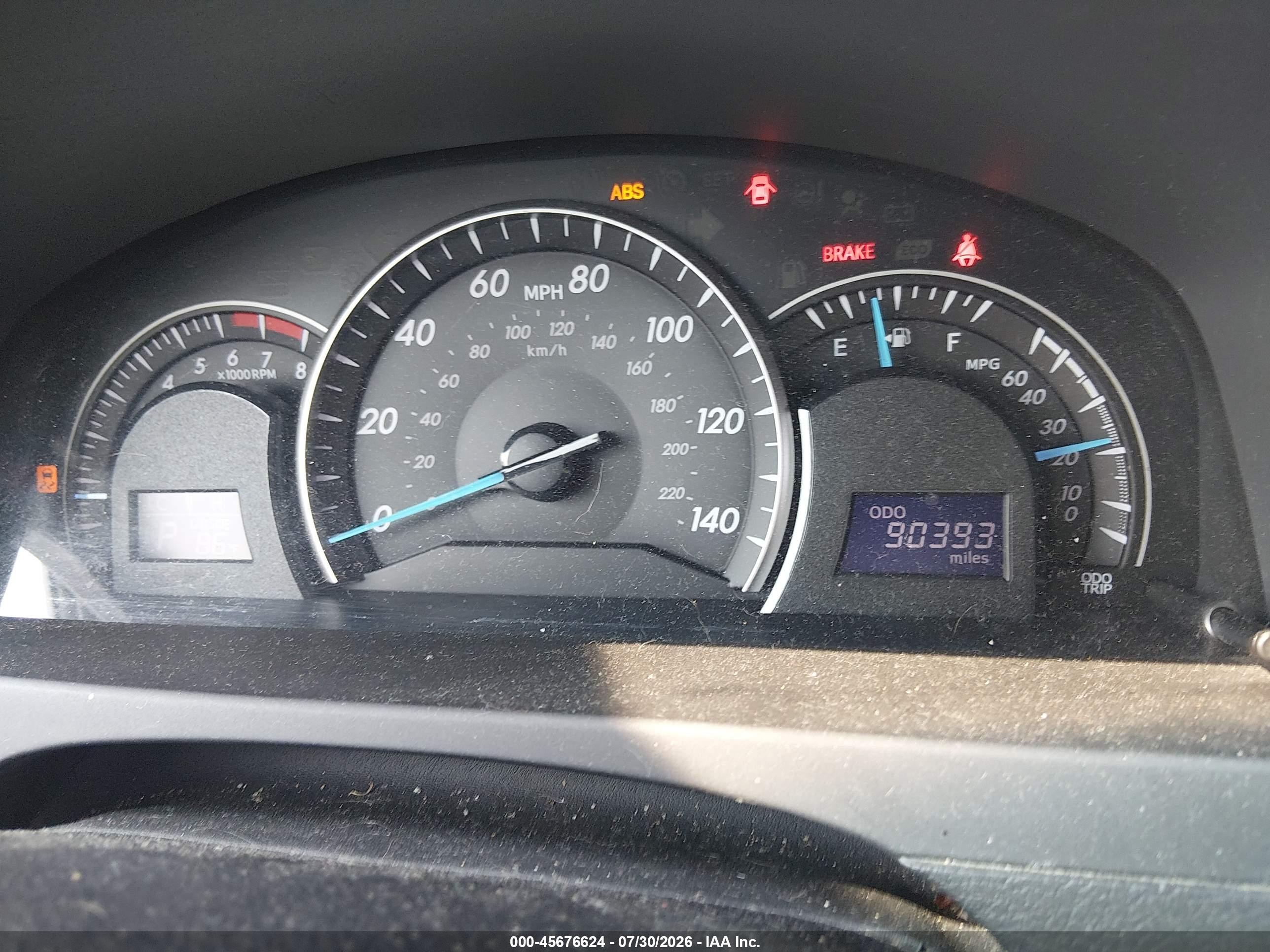 2012 Toyota Camry Le Blue vin: 4T4BF1FKXCR175182