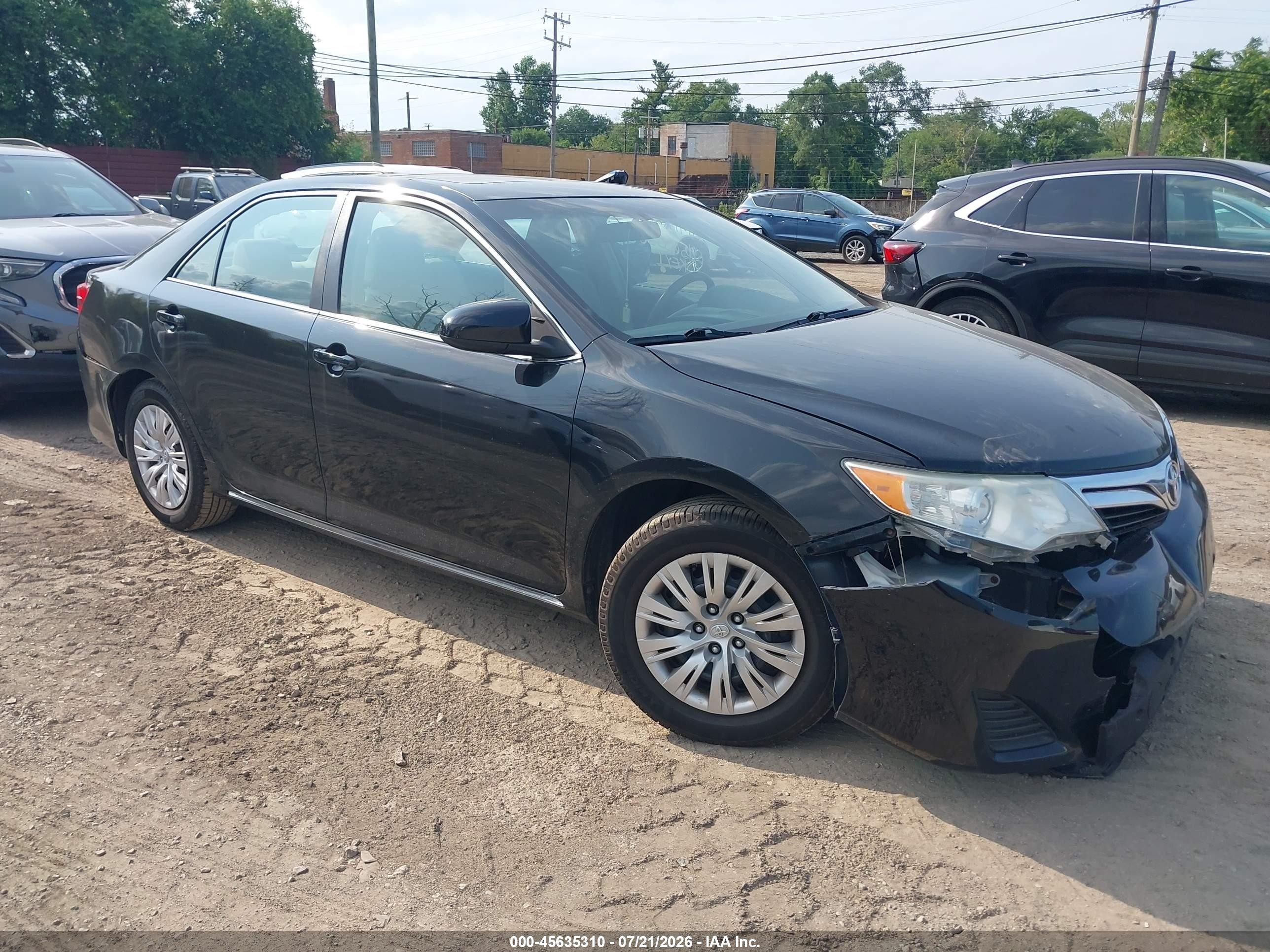 2012 Toyota Camry Le Black vin: 4T4BF1FKXCR181449