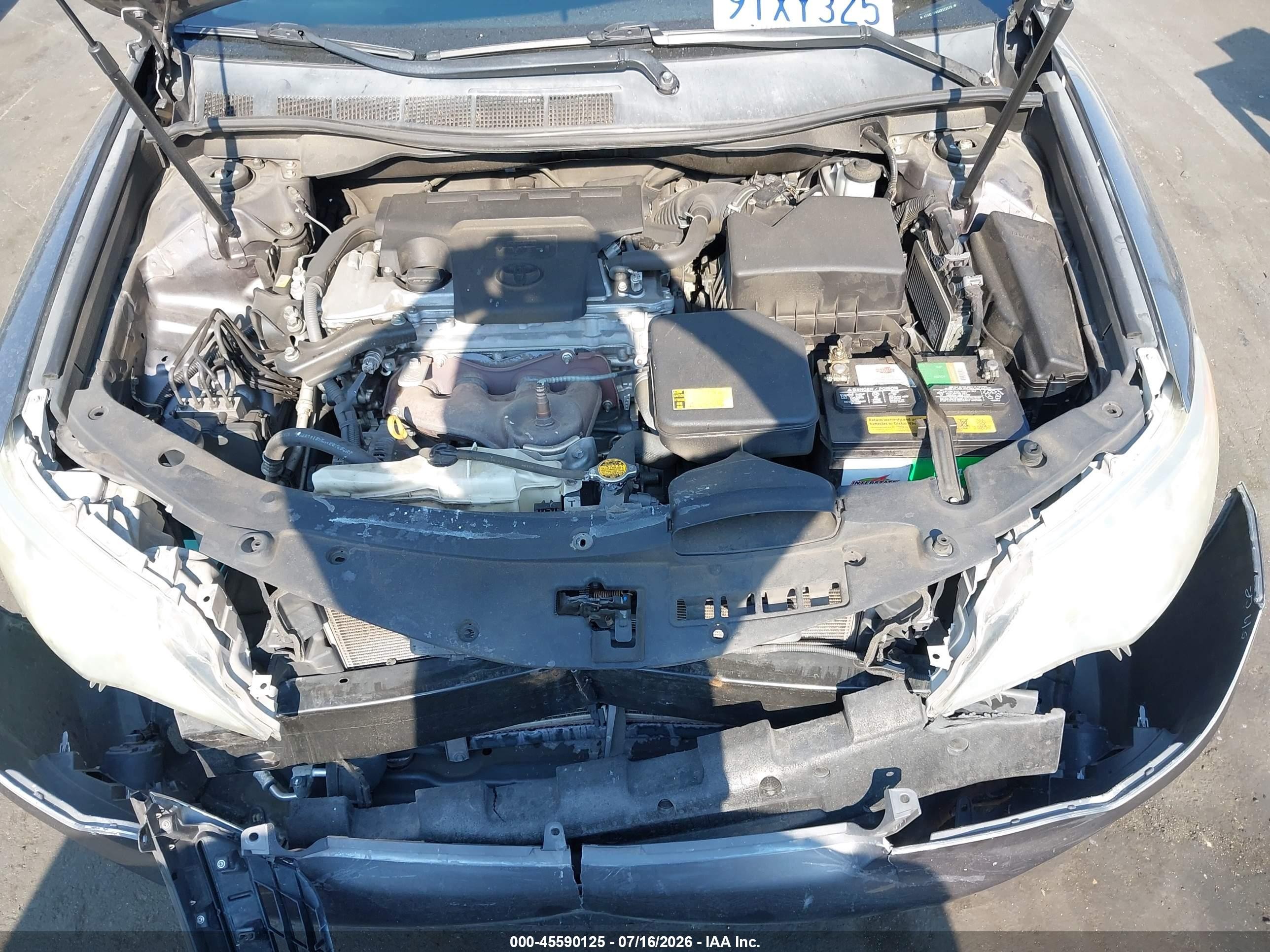 2012 Toyota Camry Xle Gray vin: 4T4BF1FKXCR222470