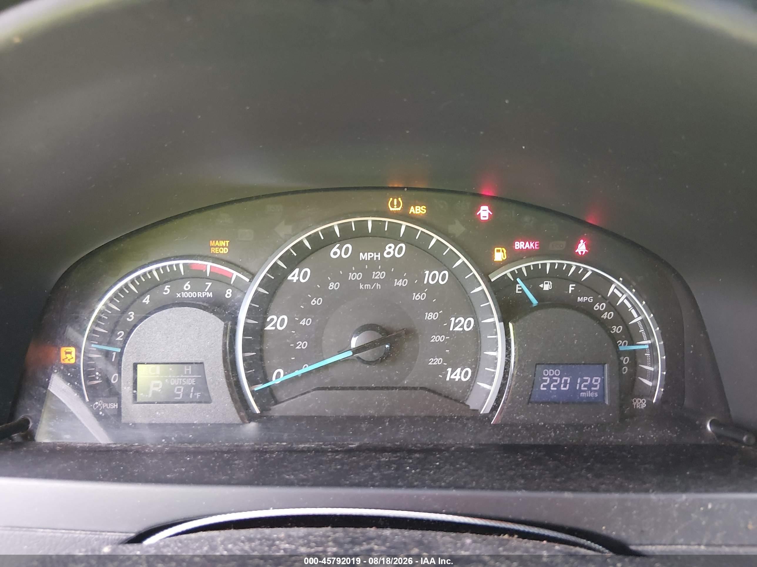 2012 Toyota Camry Xle Silver vin: 4T4BF1FKXCR233808