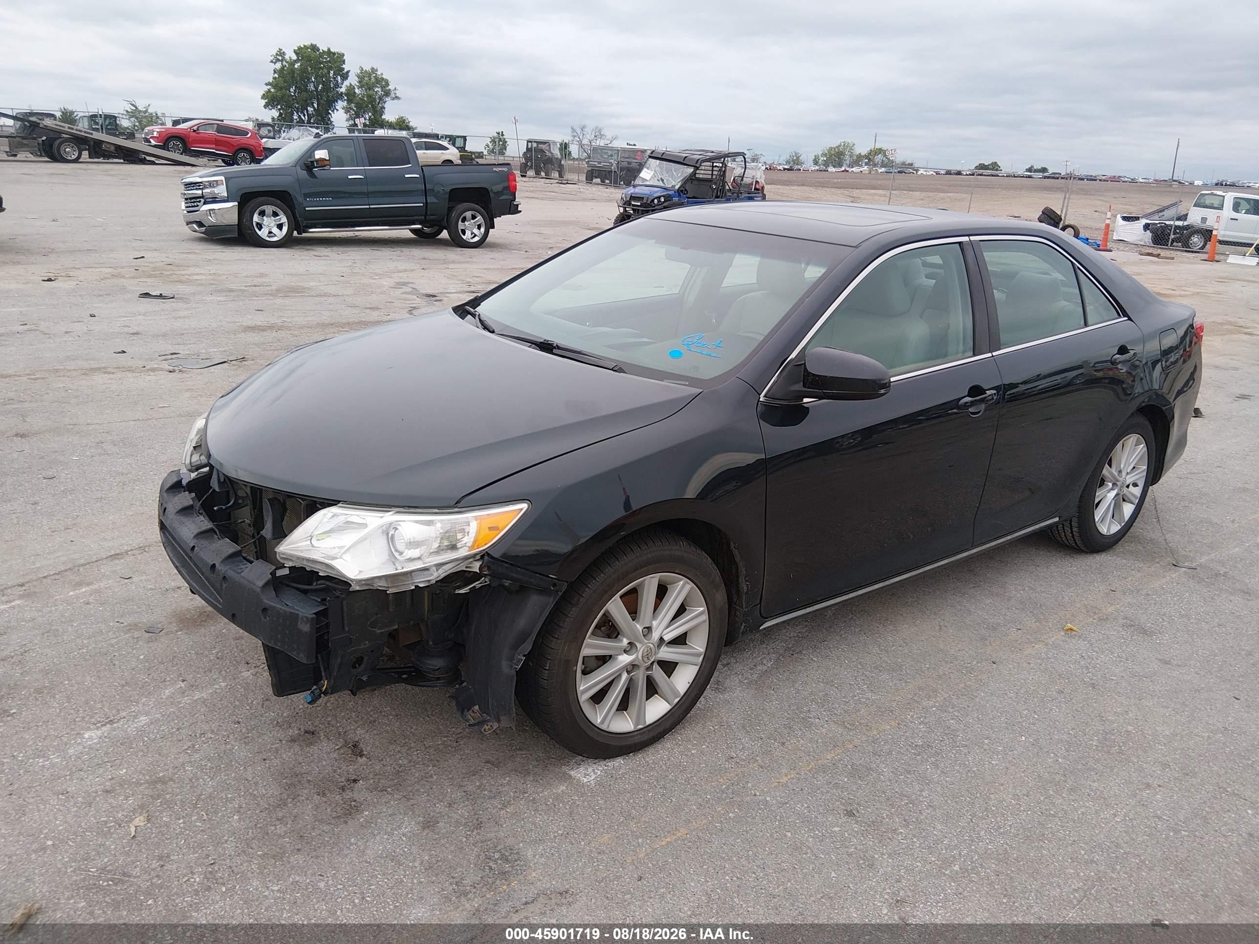 2012 Toyota Camry Xle Black vin: 4T4BF1FKXCR242895