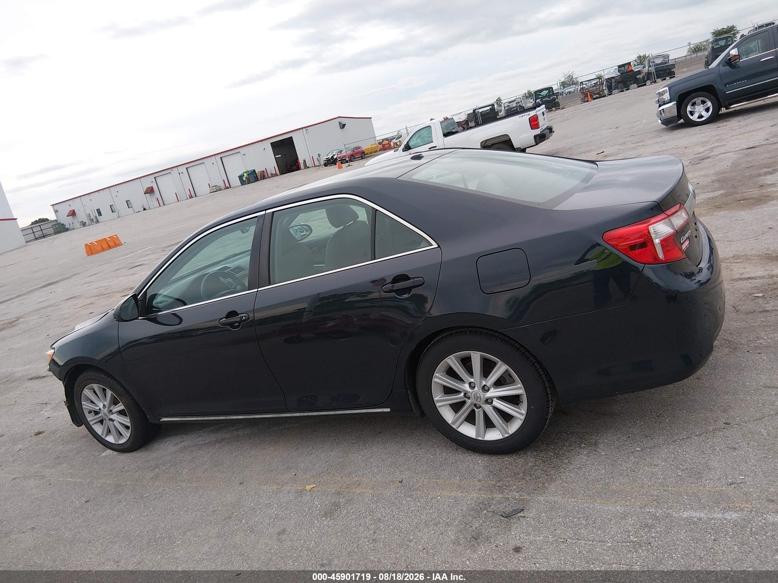 2012 Toyota Camry Xle Black vin: 4T4BF1FKXCR242895