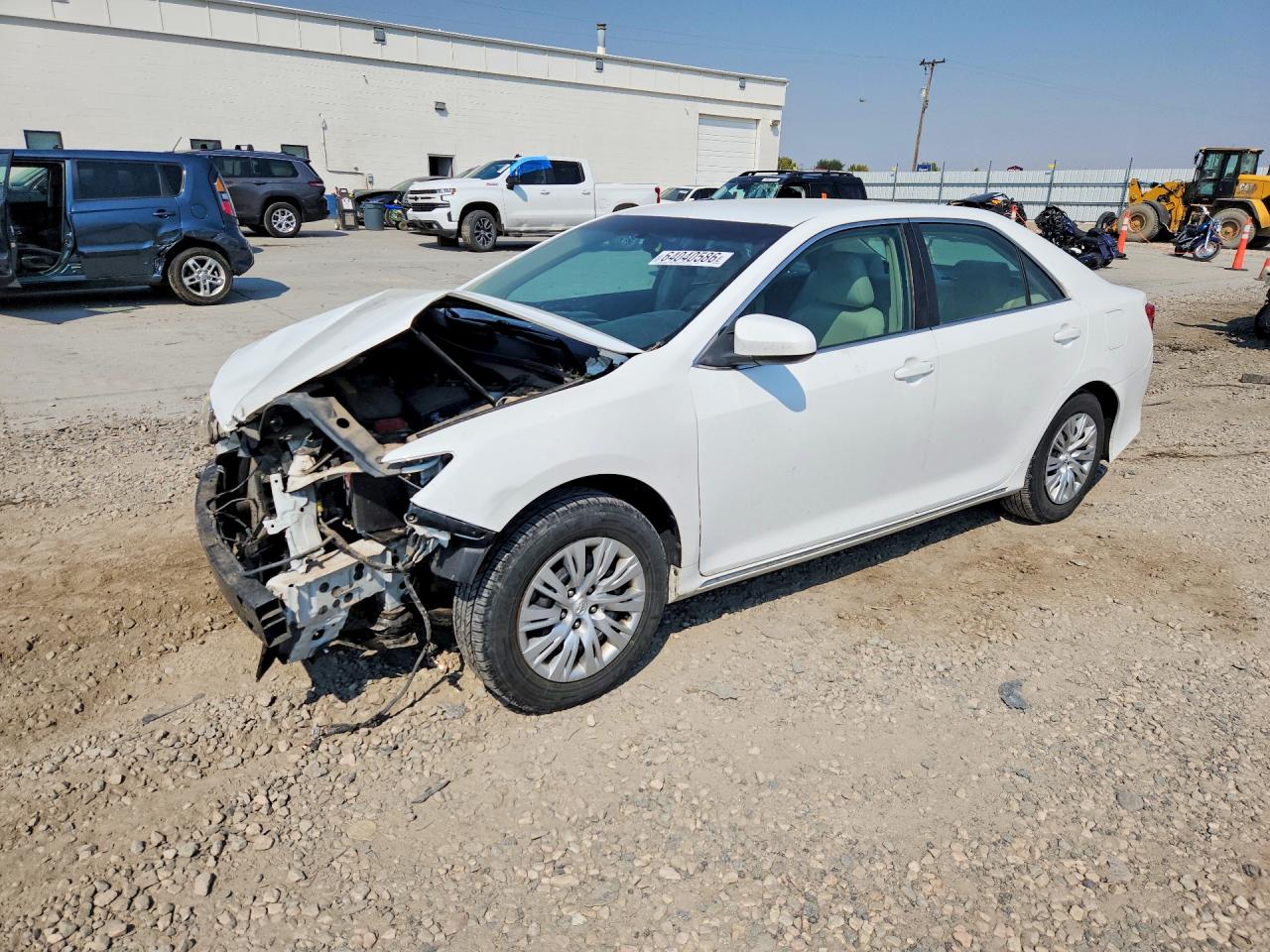 2013 Toyota Camry Le White vin: 4T4BF1FKXDR281438