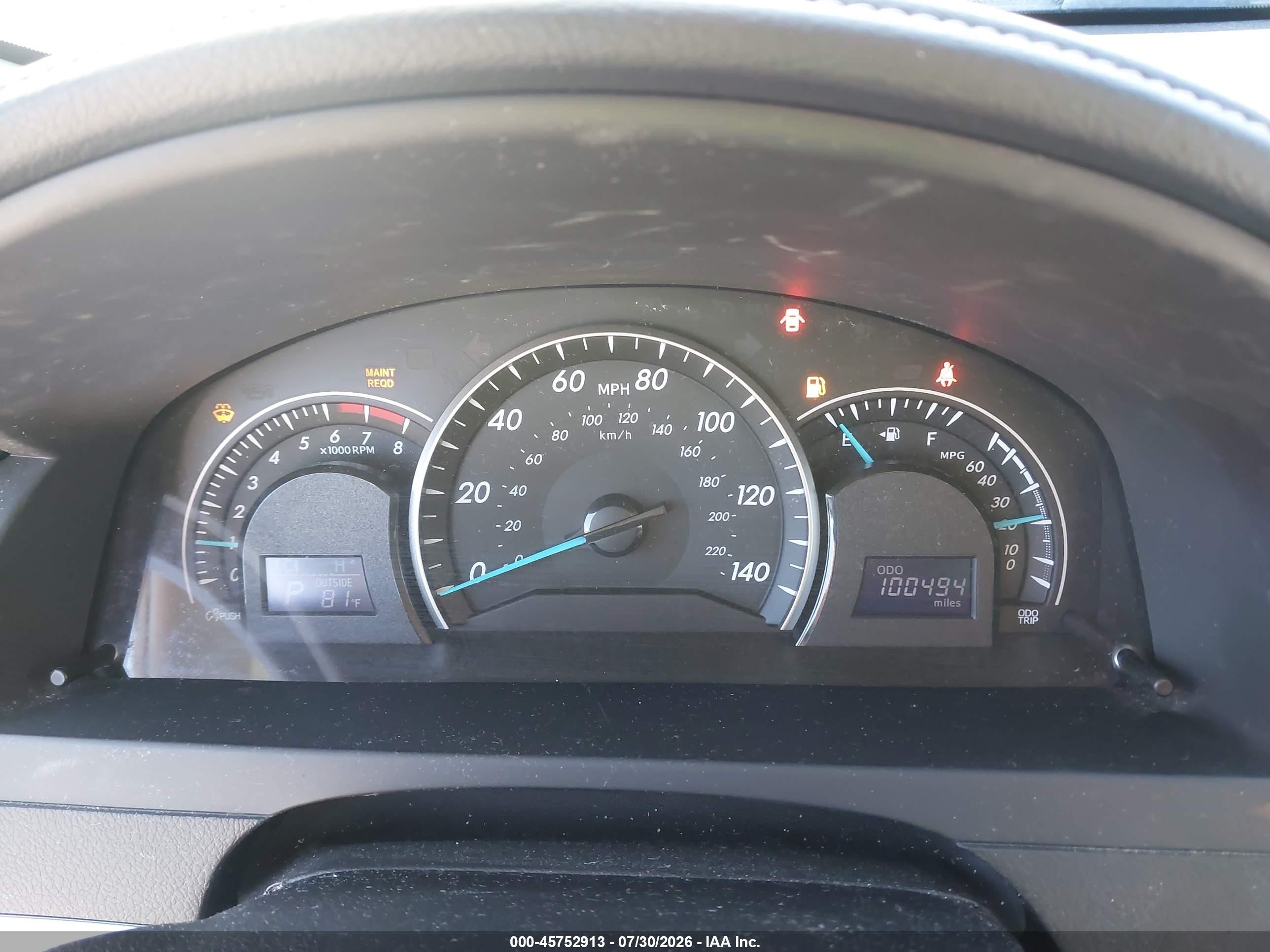 2013 Toyota Camry Le Silver vin: 4T4BF1FKXDR295355