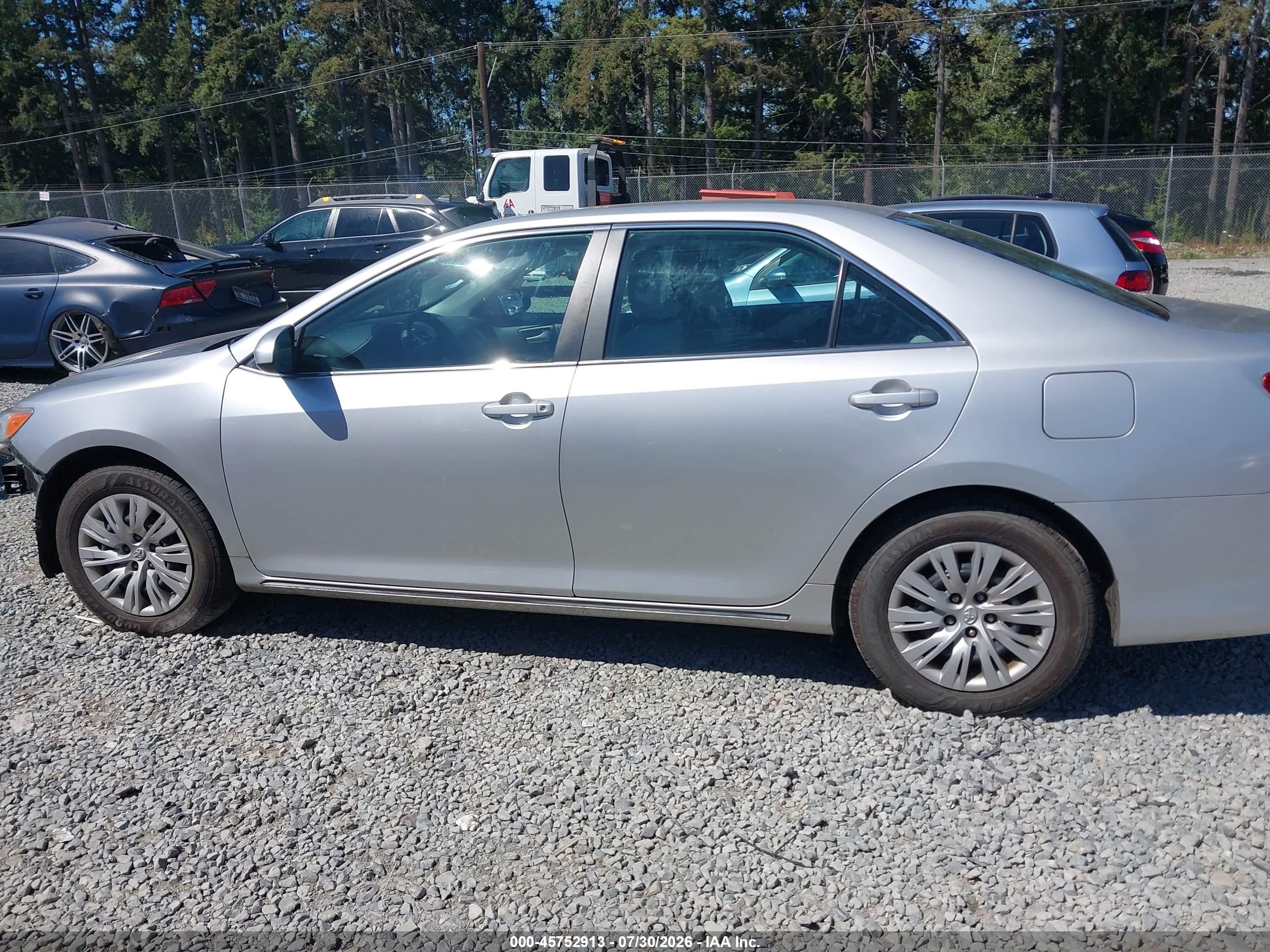 2013 Toyota Camry Le Silver vin: 4T4BF1FKXDR295355