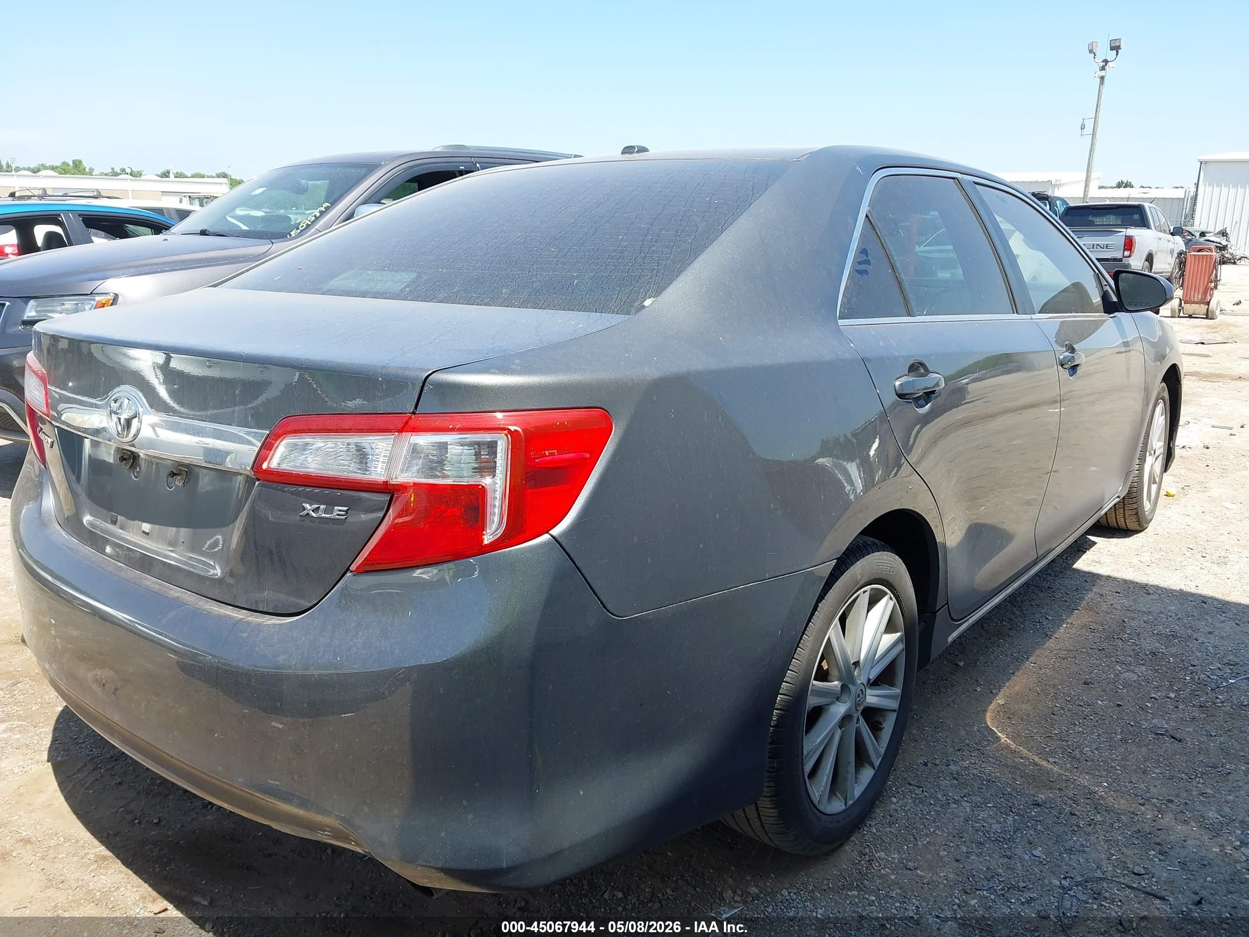 2013 Toyota Camry Xle Gray vin: 4T4BF1FKXDR296537
