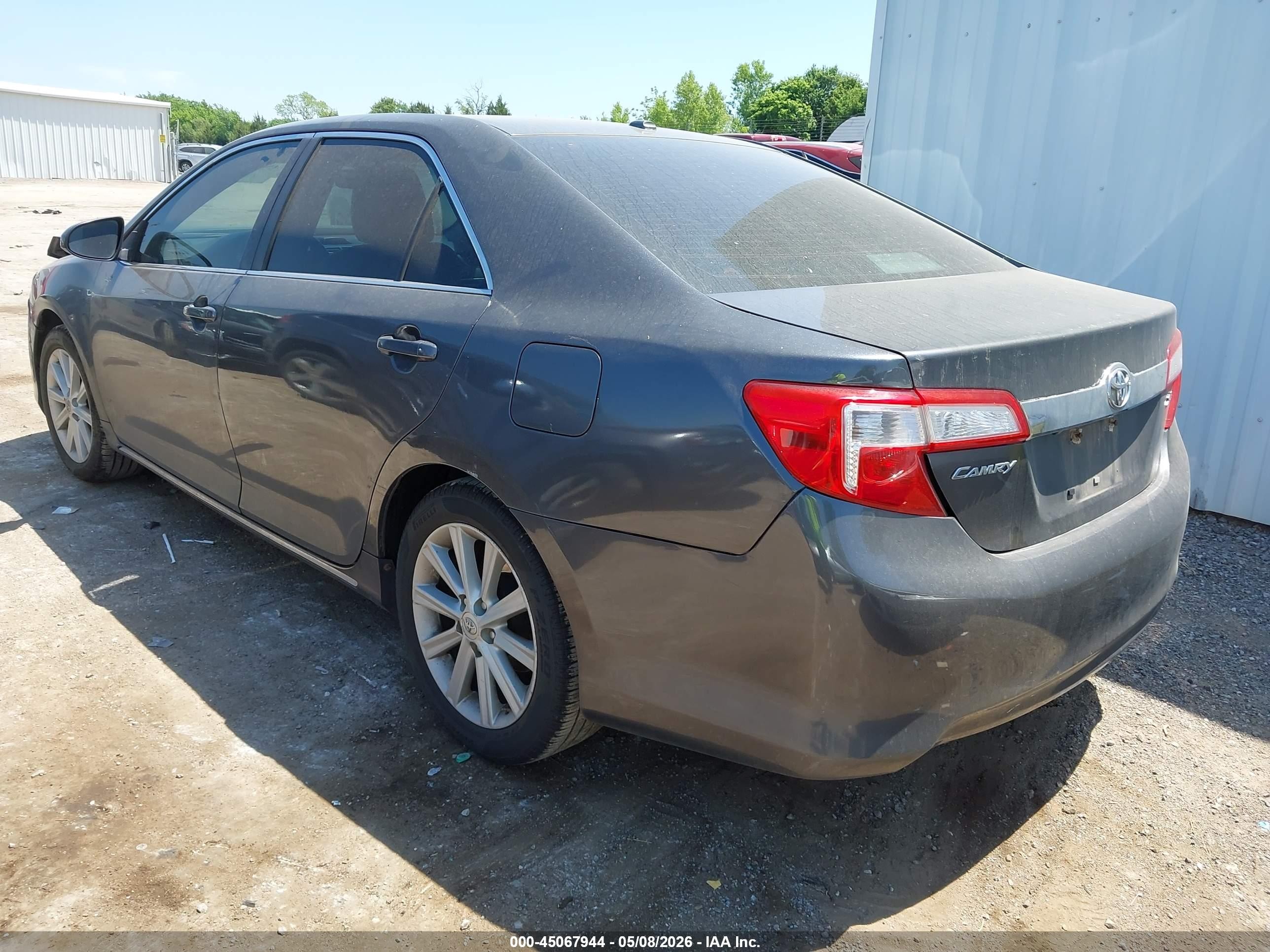 2013 Toyota Camry Xle Gray vin: 4T4BF1FKXDR296537