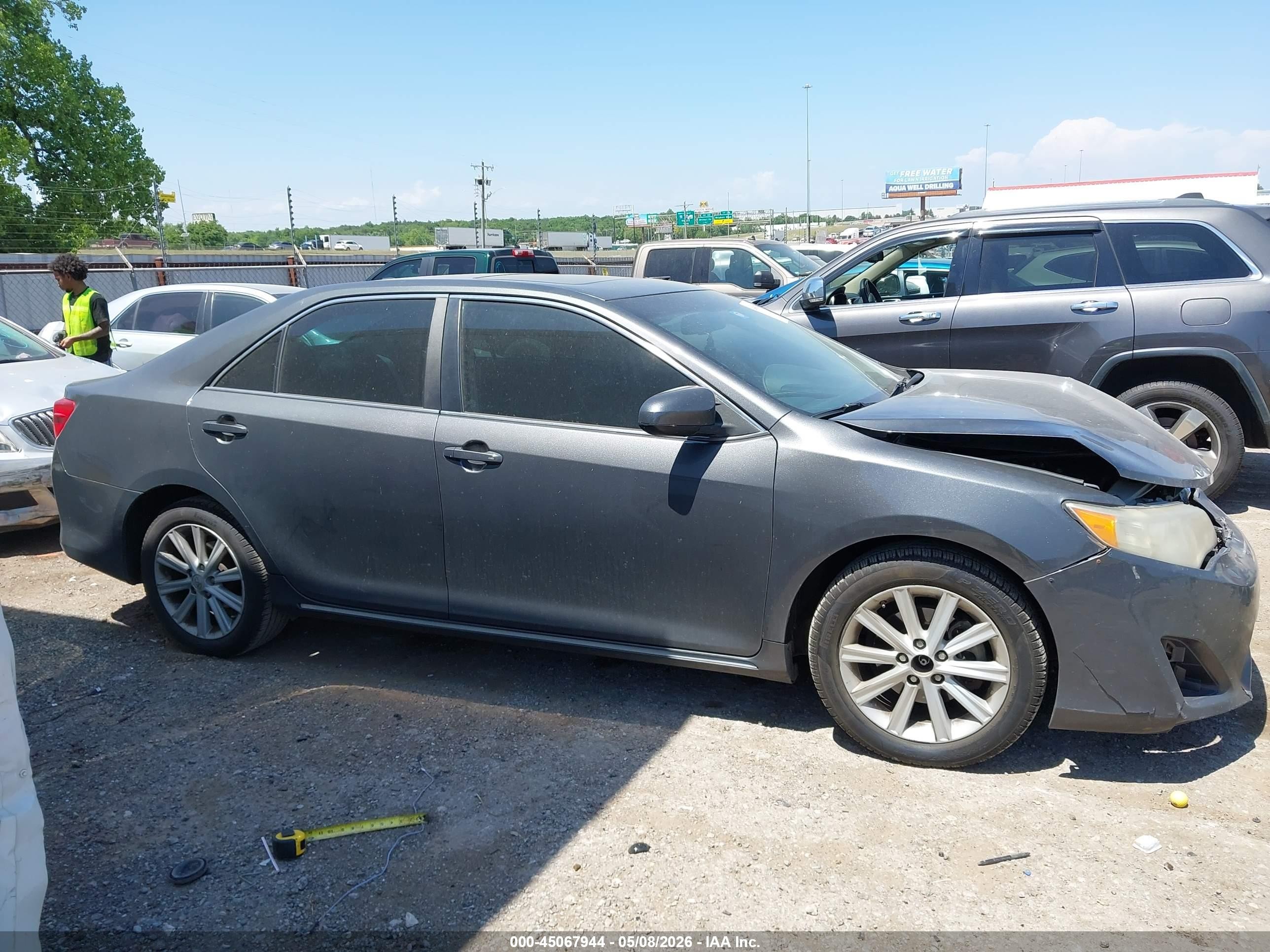 2013 Toyota Camry Xle Gray vin: 4T4BF1FKXDR296537