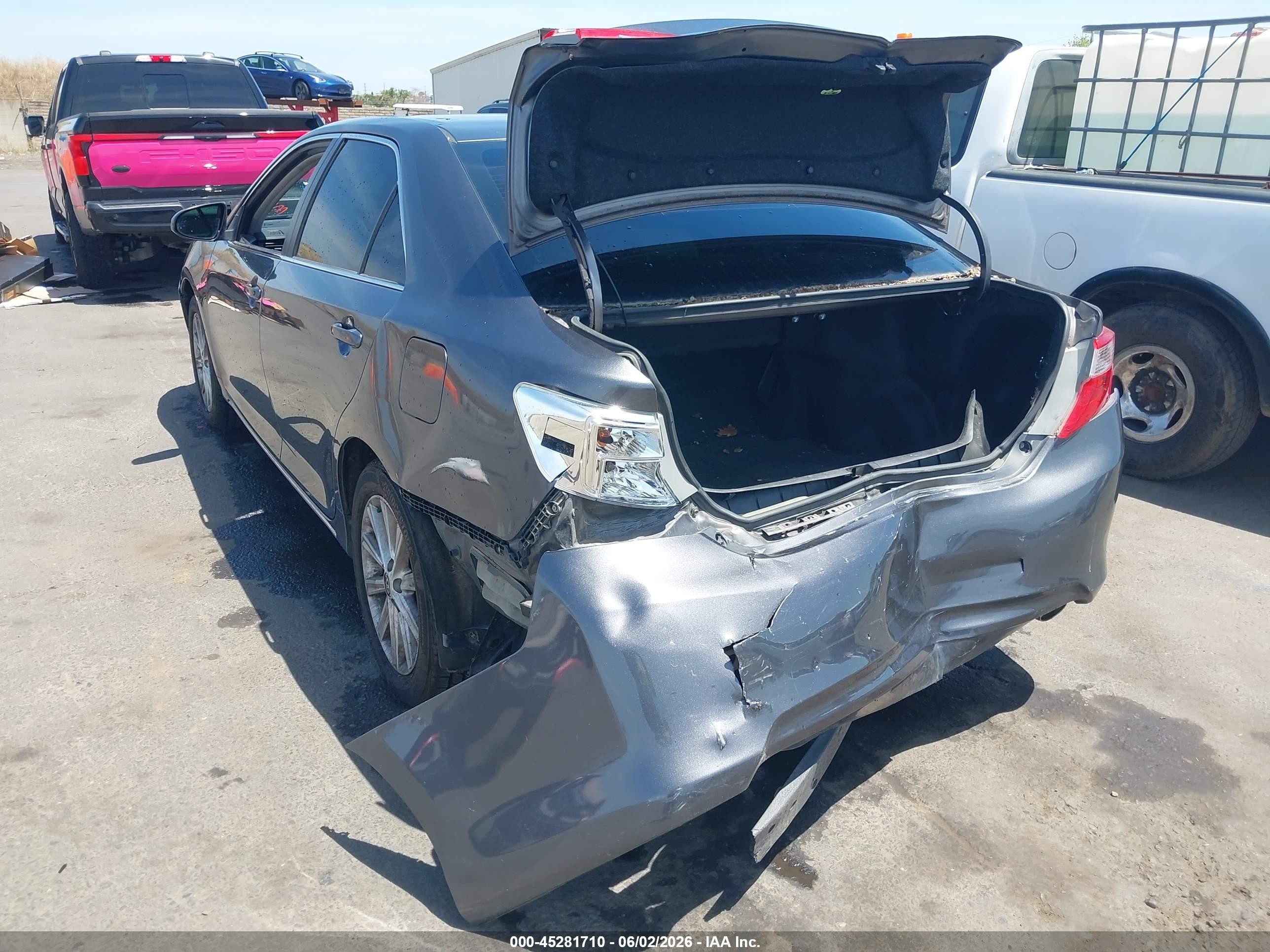 2013 Toyota Camry Xle Gray vin: 4T4BF1FKXDR304779