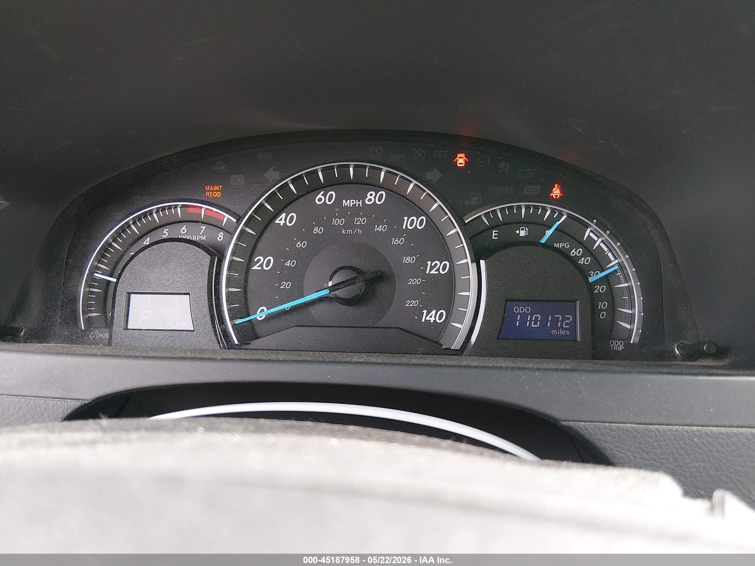 2013 Toyota Camry Xle White vin: 4T4BF1FKXDR327348