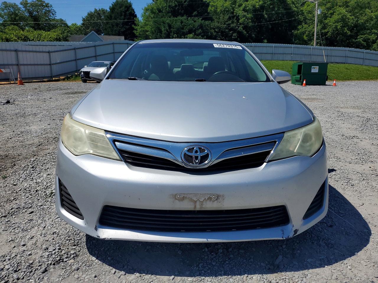 2013 Toyota Camry Le Silver vin: 4T4BF1FKXDR328449