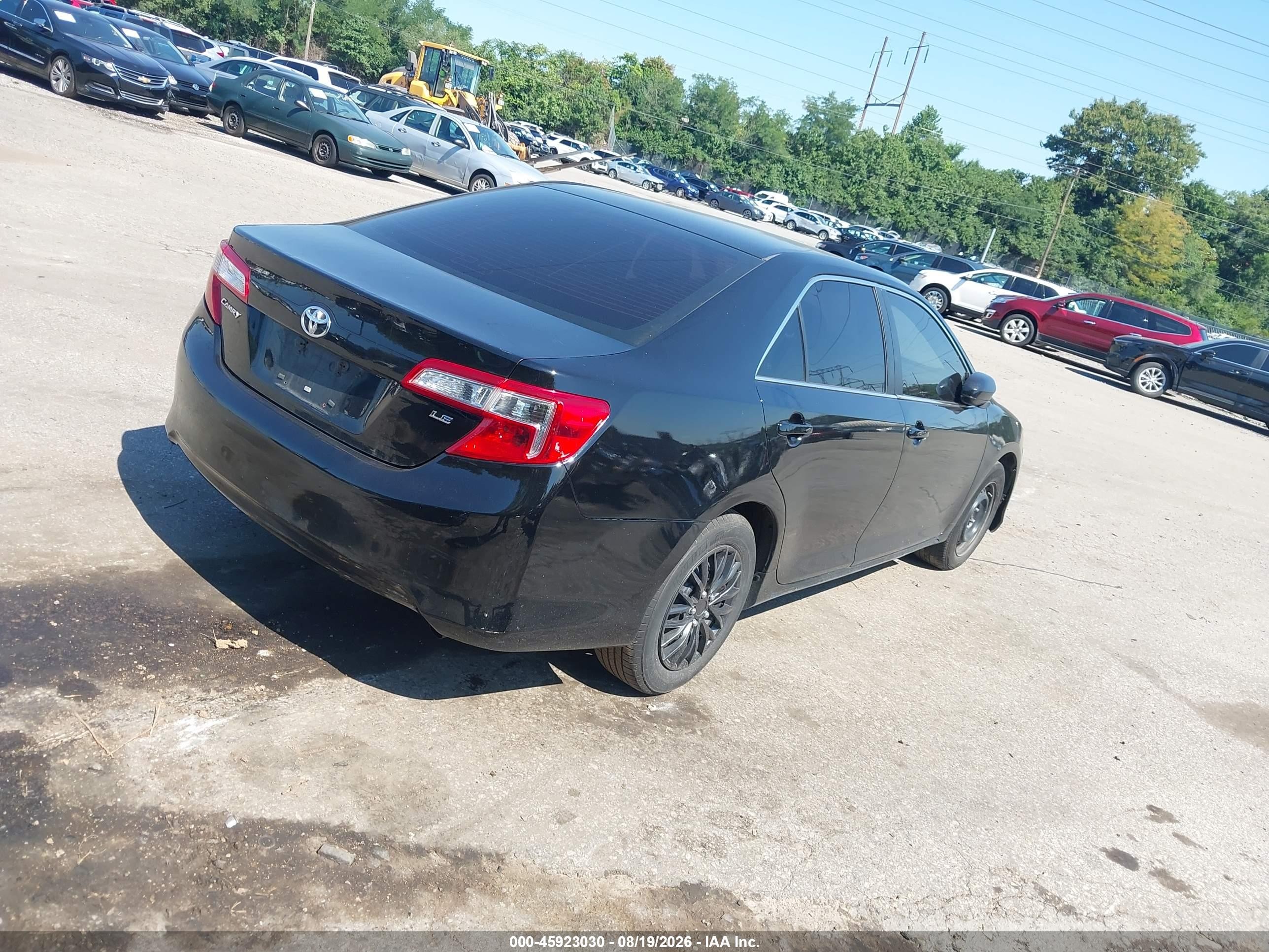 2014 Toyota Camry Le Black vin: 4T4BF1FKXER364661