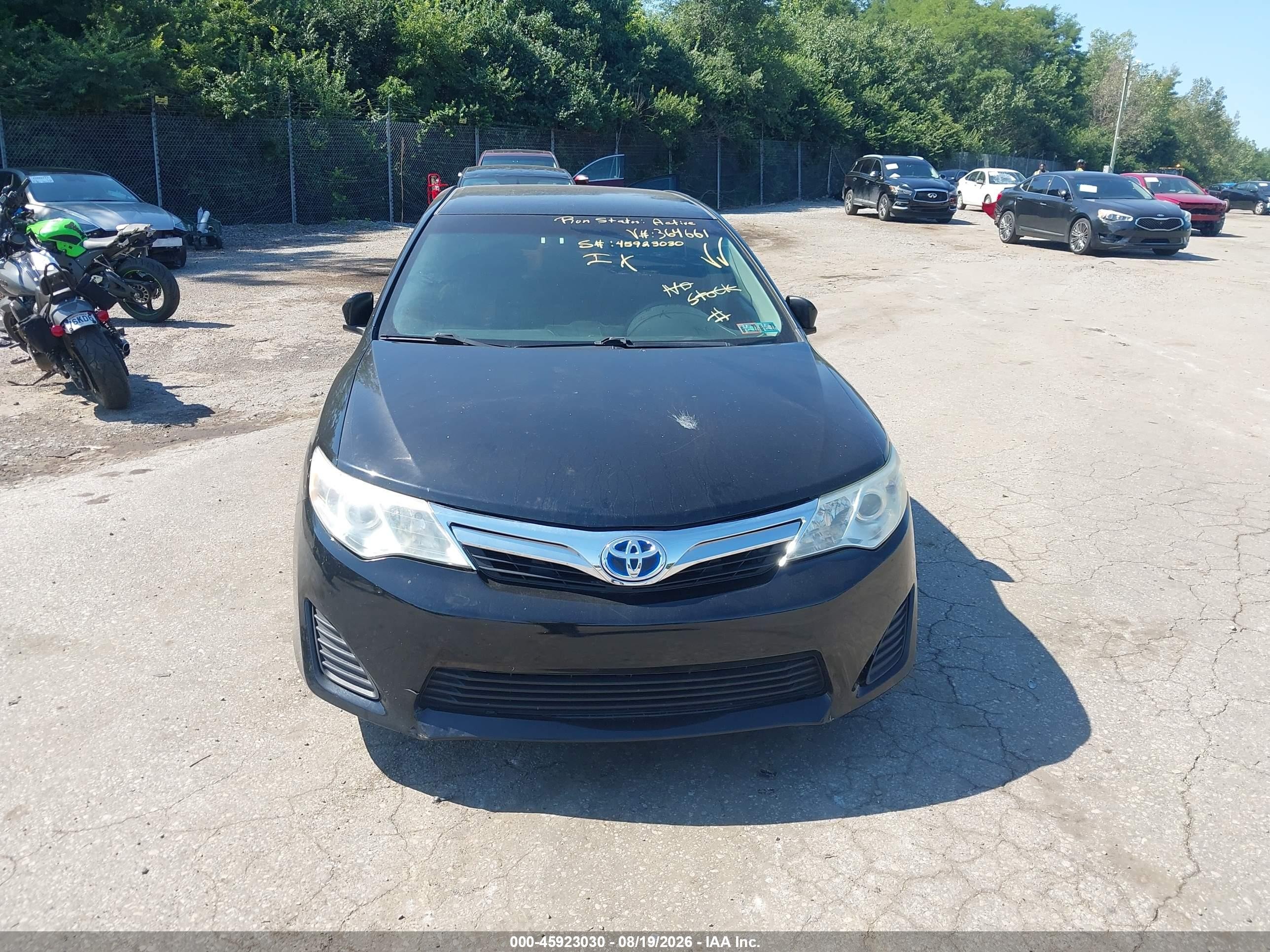 2014 Toyota Camry Le Black vin: 4T4BF1FKXER364661