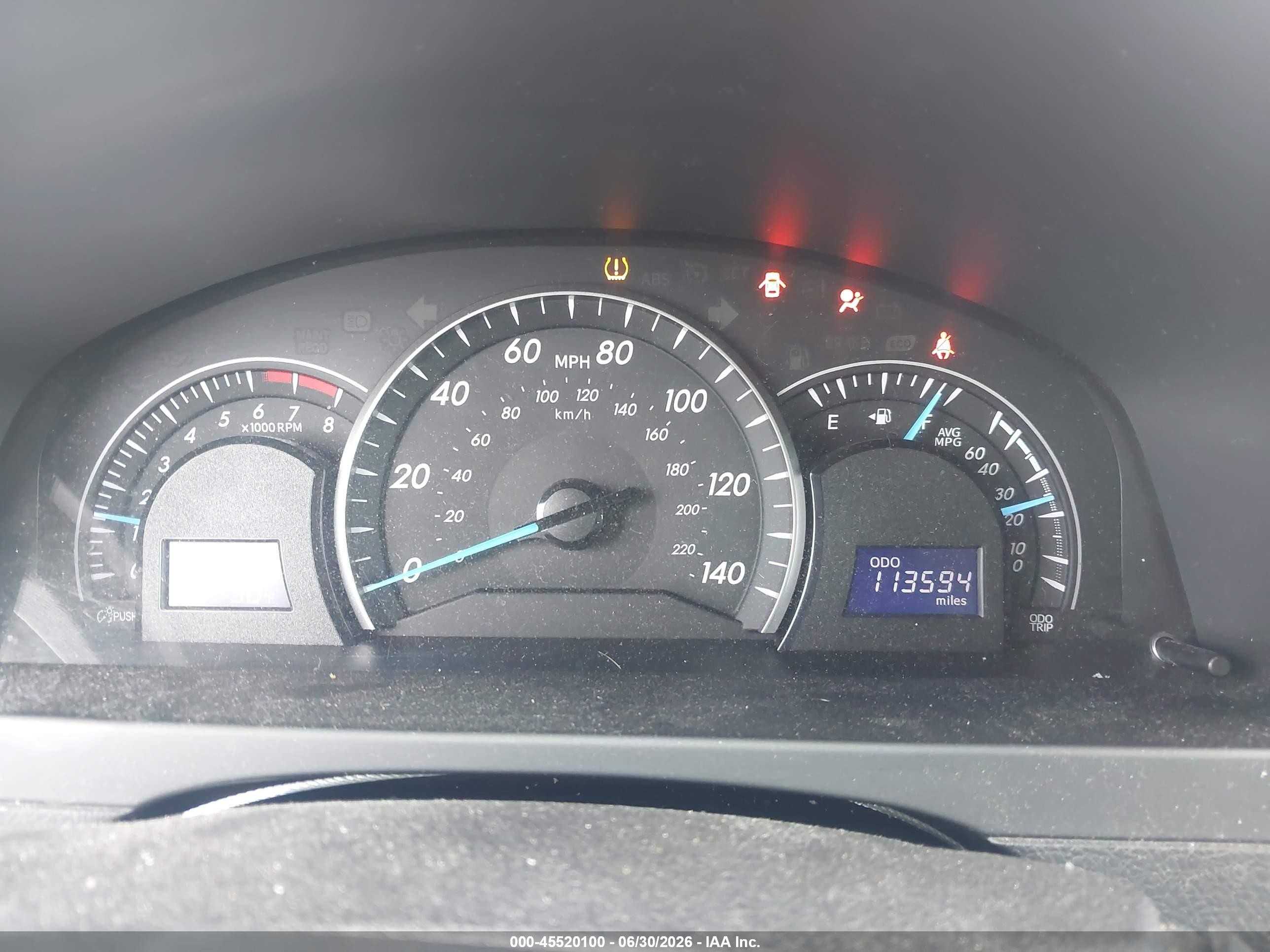 2014 Toyota Camry Le Red vin: 4T4BF1FKXER411056
